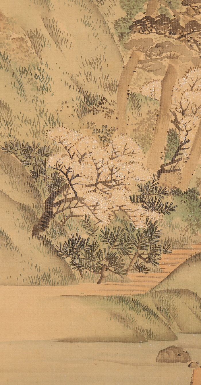 Nishiyama Hoen 西山 芳園 1804-1867, superb triptych, double boxed