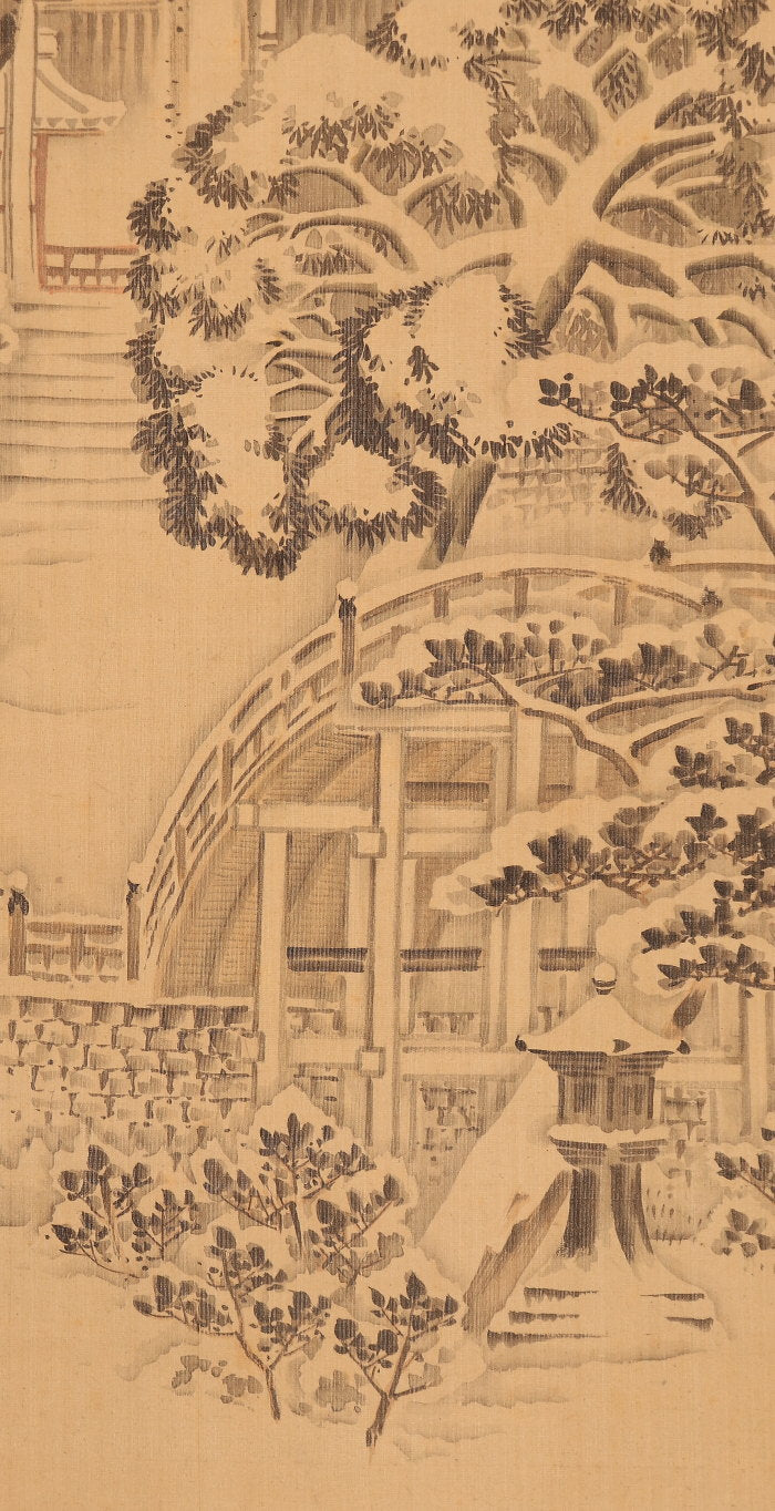 Nishiyama Hoen 西山 芳園 1804-1867, superb triptych, double boxed
