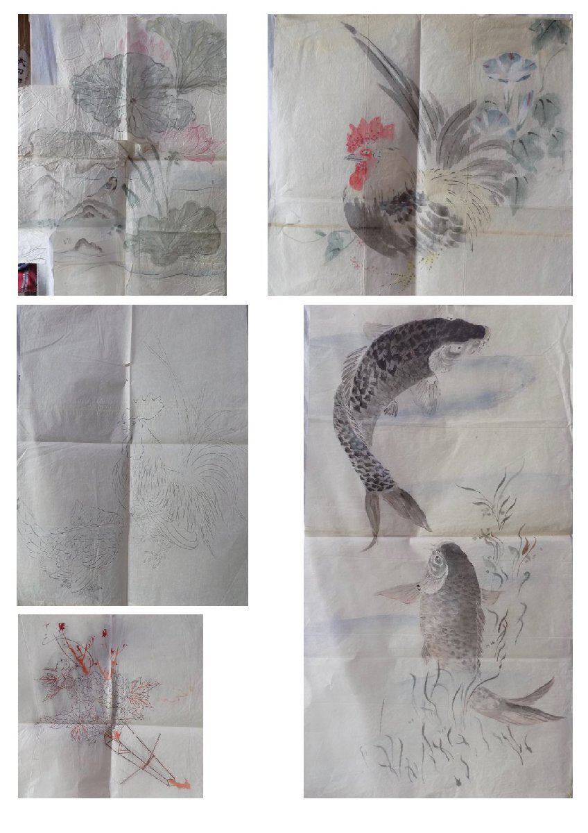 A portfolio of around 100+ very large size handpainted designs