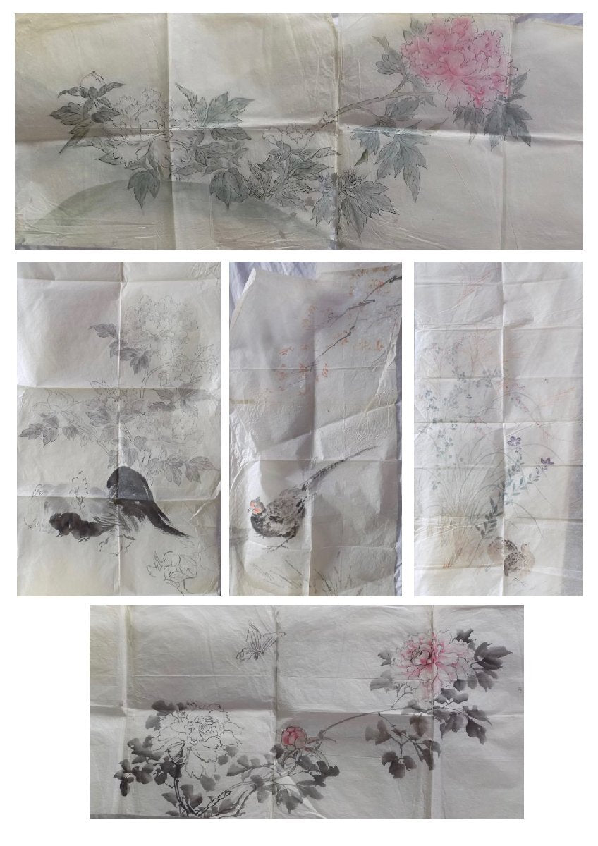 A portfolio of around 100+ very large size handpainted designs