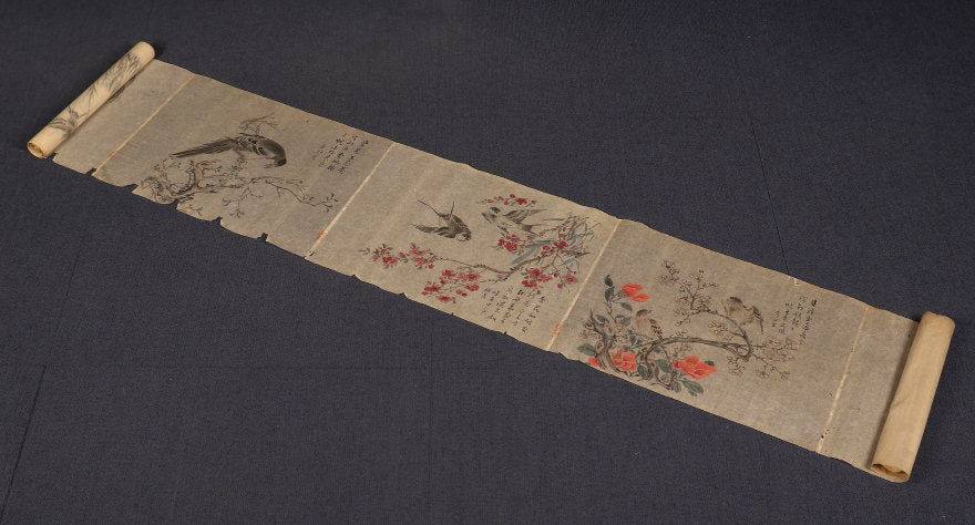 若林秀岳 Wakabayashi Shuugaku scroll, 29×980㎝ / Wada Ittotsu (和田一徳) 28 x 580 cm