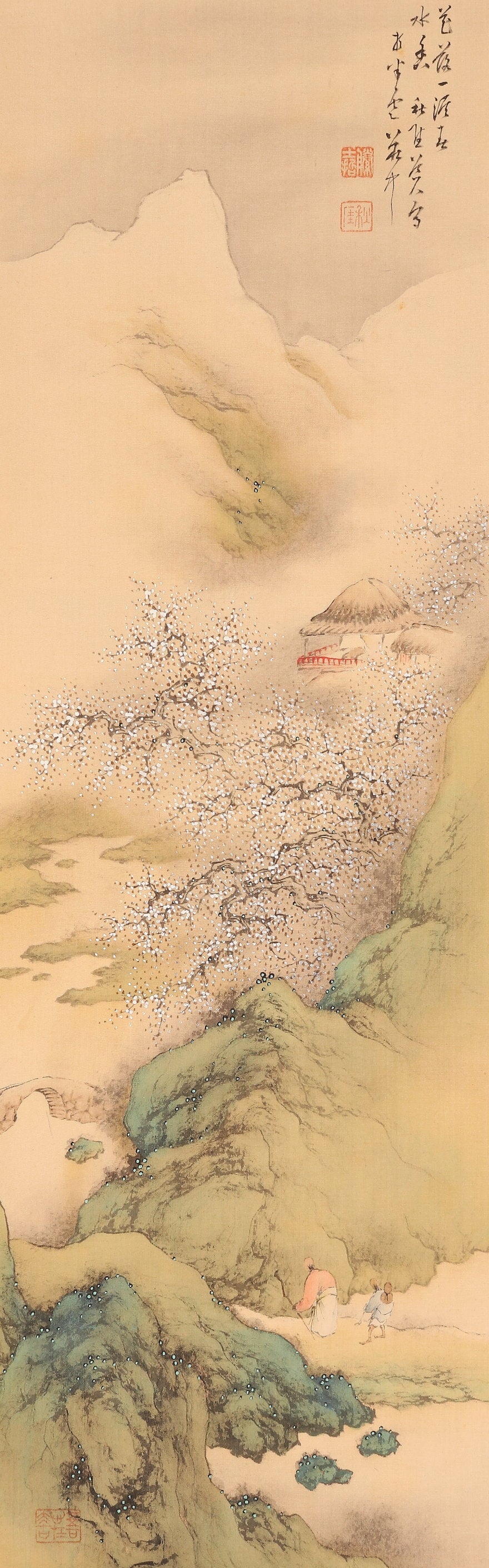4 kakejiku scrolls  Goto Shugai 1886-? 後藤秋崖