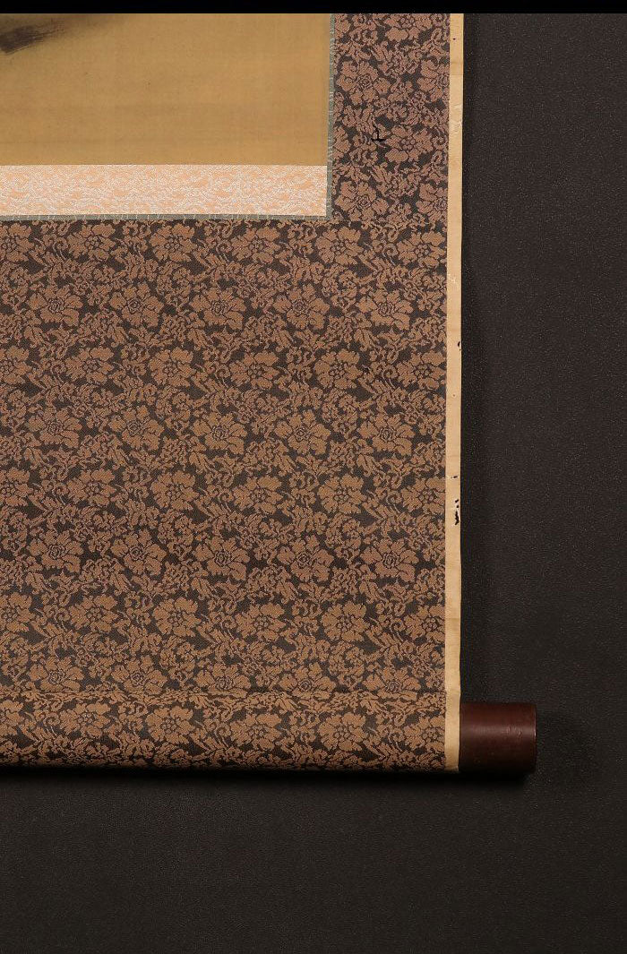 Long kakejiku scroll, unsigned, birds & flowers