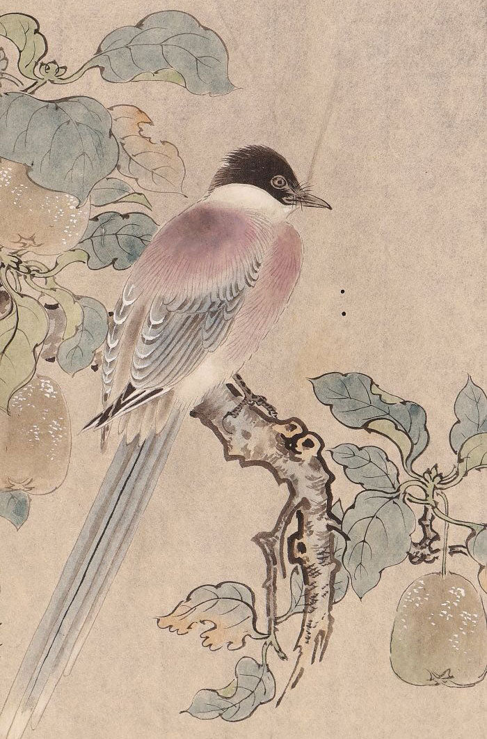 A superb emakimono scroll/ copy of chinese masters, ink on thin washi paper