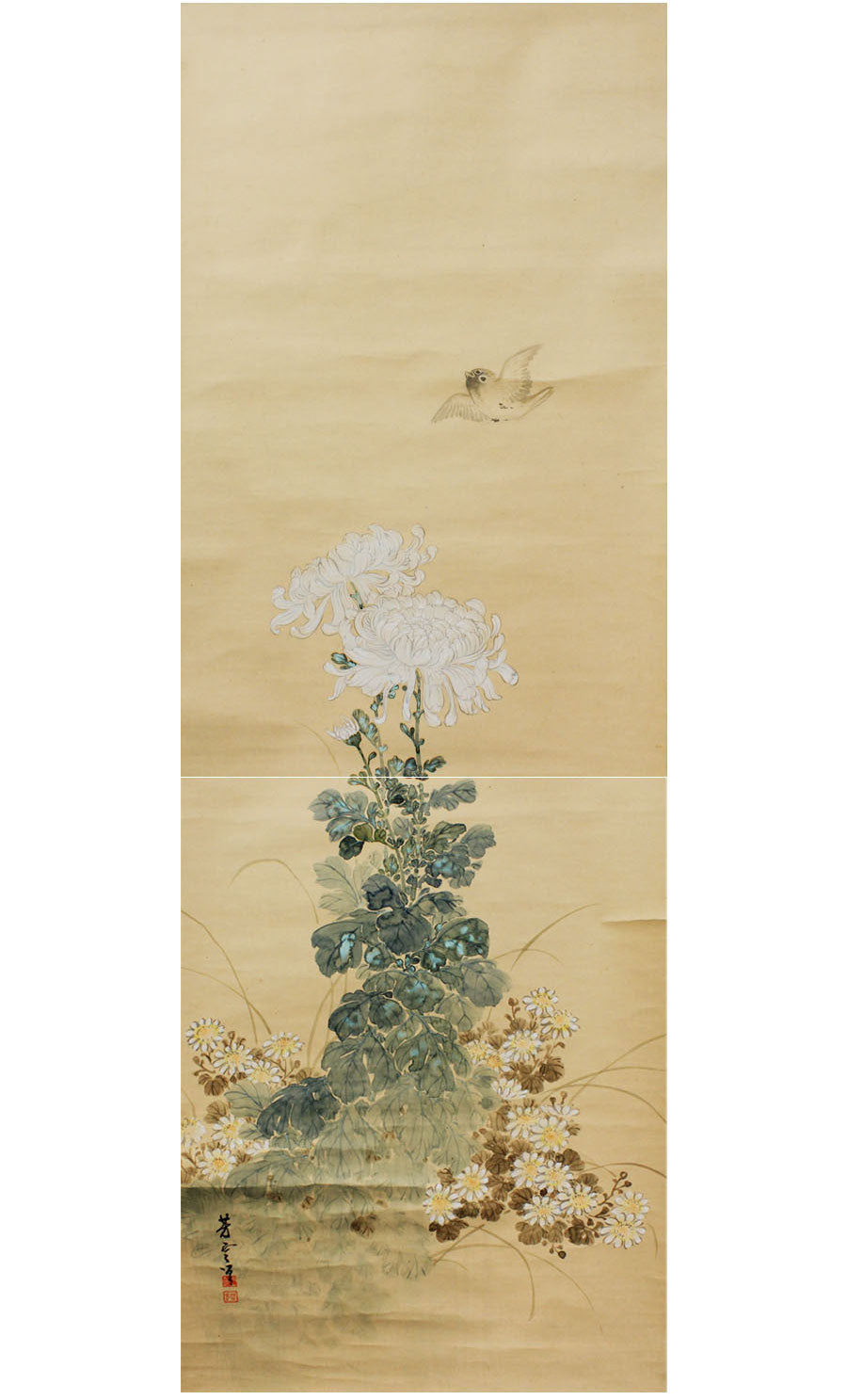 9. Sealed Ho'un 芳雲, large kakejiku scroll