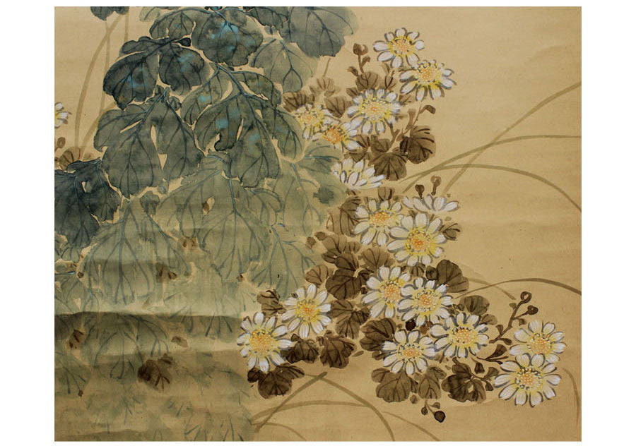 9. Sealed Ho'un 芳雲, large kakejiku scroll