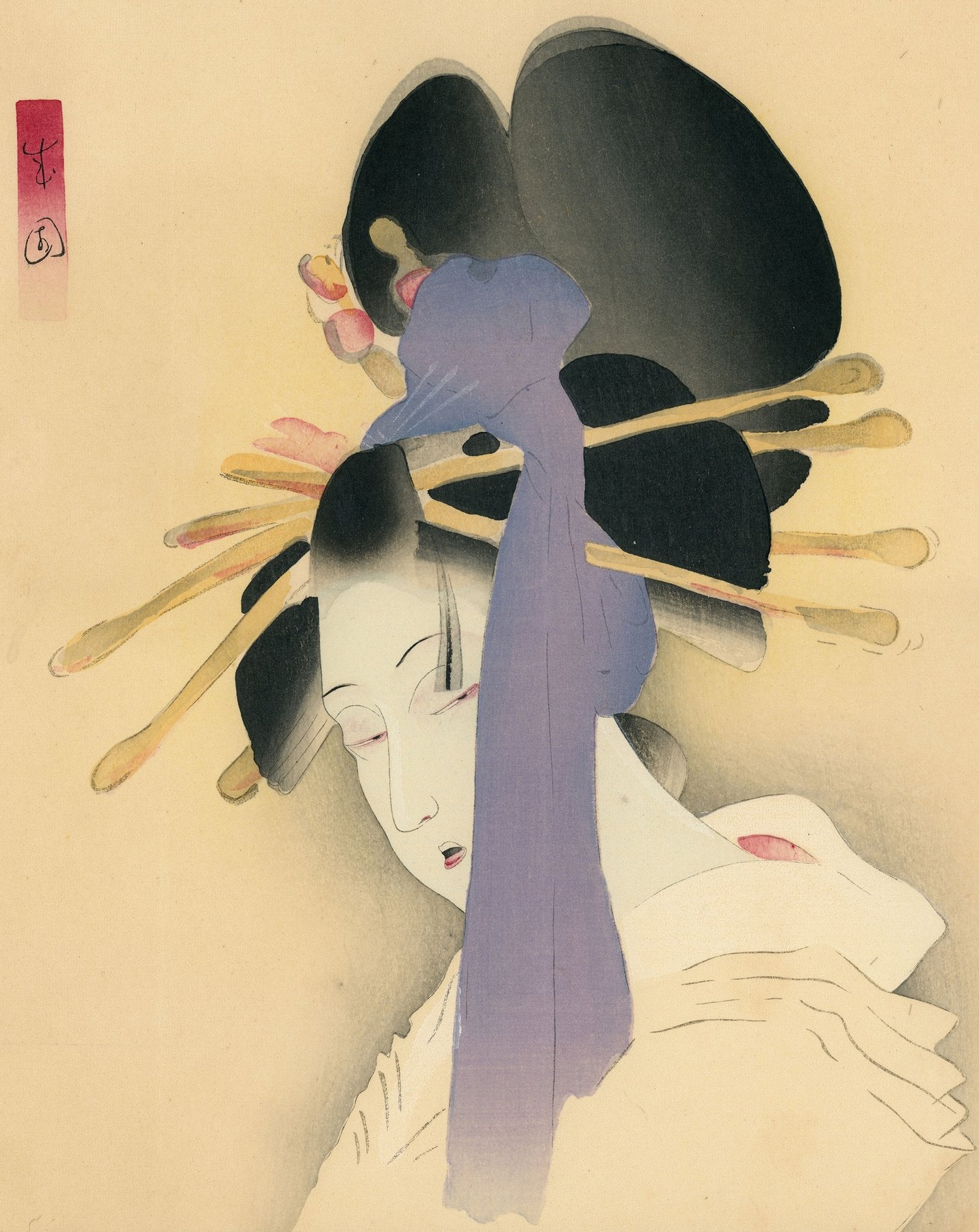 Shima Seien 島成園 (1892-1970) - Yūgiri 夕霧 (Ghost of a Courtesan) - 1922