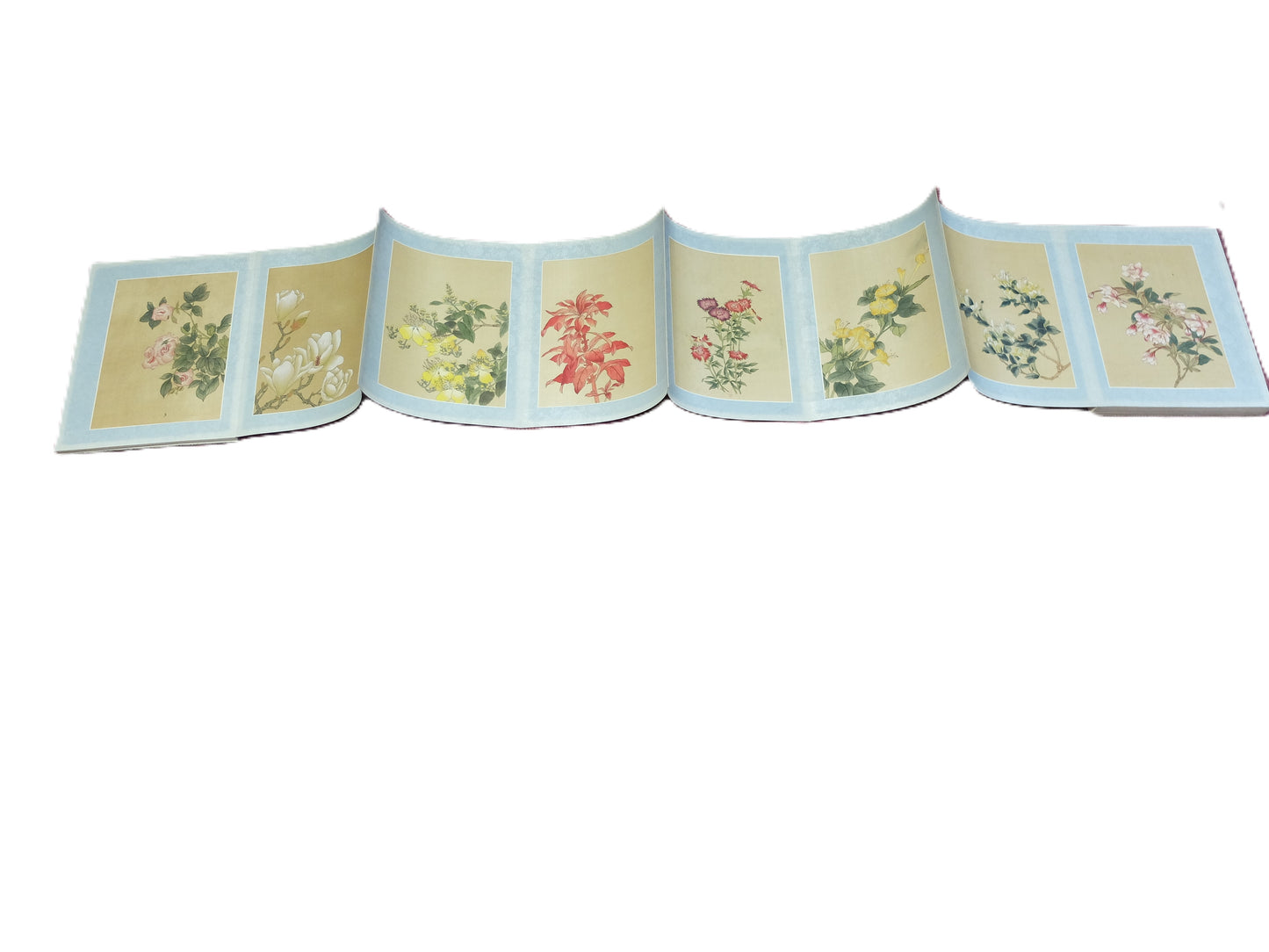 Botanical paintings, ink on silk, 100 files