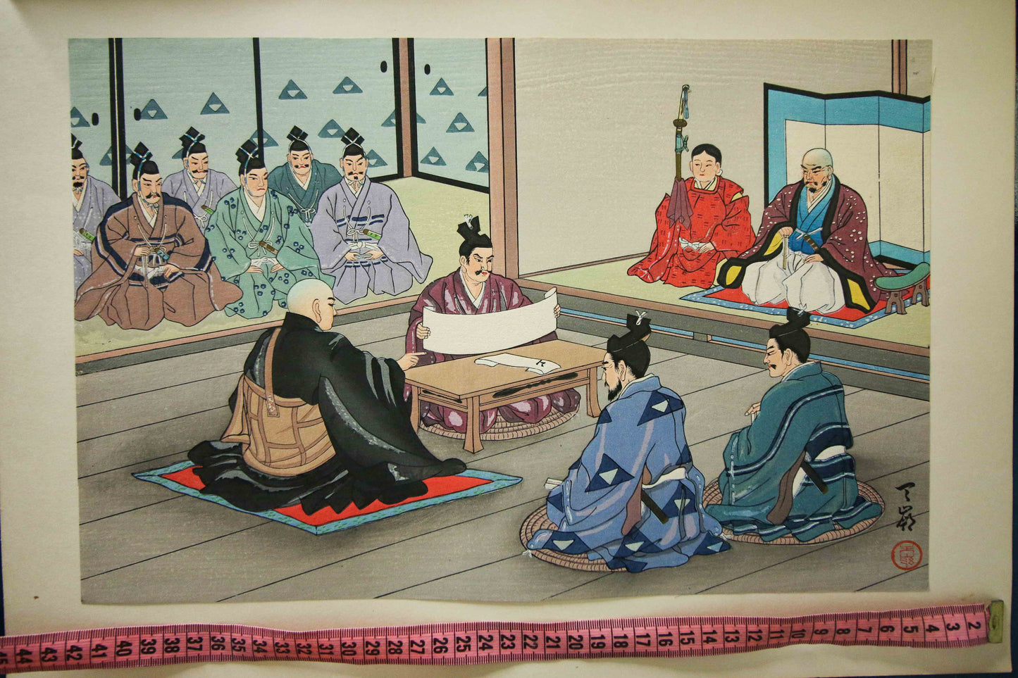 'Nichiren Shōnin go ichidai mokuhanga gafu' 日蓮聖人御一代木版画譜 (Woodblock Print Album of Nichiren's Life)-46 woodblock prints Horiuchi Tenrei 堀内天嶺 (1903-1982)