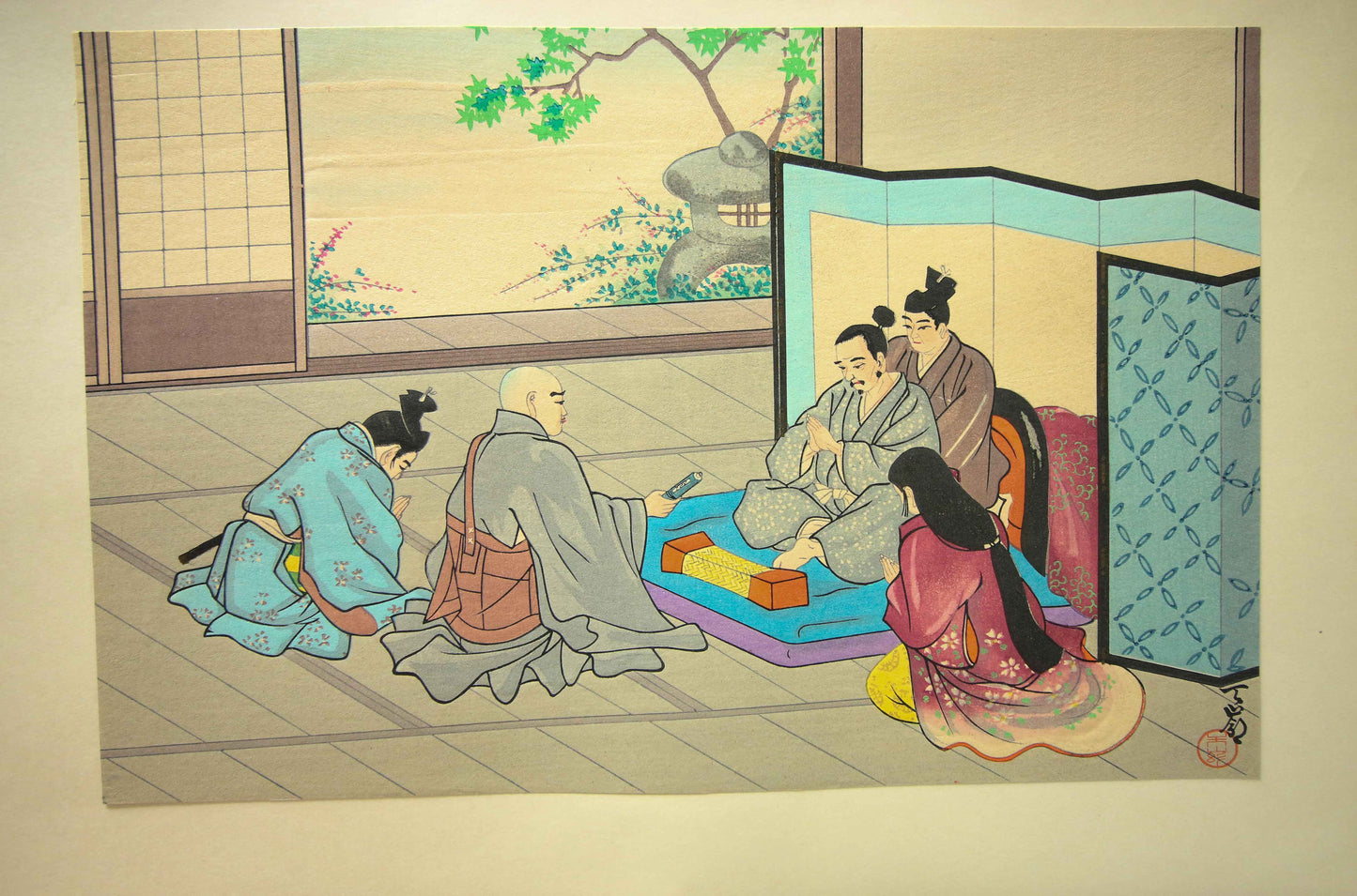 'Nichiren Shōnin go ichidai mokuhanga gafu' 日蓮聖人御一代木版画譜 (Woodblock Print Album of Nichiren's Life)-46 woodblock prints Horiuchi Tenrei 堀内天嶺 (1903-1982)