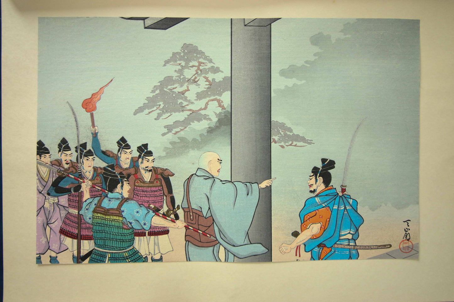 'Nichiren Shōnin go ichidai mokuhanga gafu' 日蓮聖人御一代木版画譜 (Woodblock Print Album of Nichiren's Life)-46 woodblock prints Horiuchi Tenrei 堀内天嶺 (1903-1982)