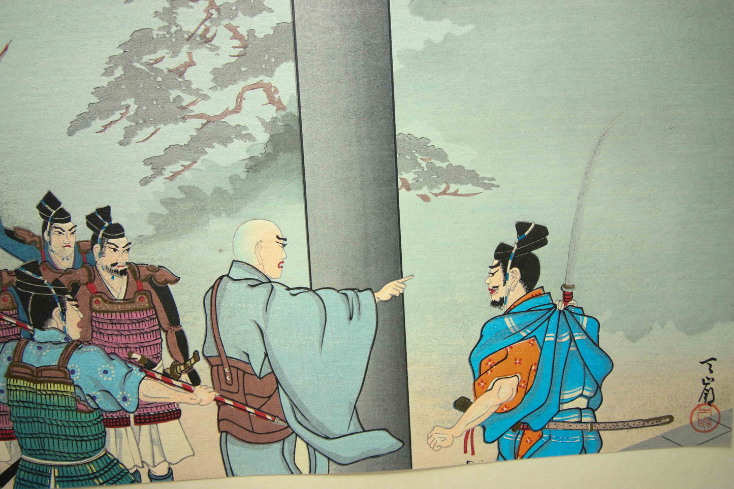 'Nichiren Shōnin go ichidai mokuhanga gafu' 日蓮聖人御一代木版画譜 (Woodblock Print Album of Nichiren's Life)-46 woodblock prints Horiuchi Tenrei 堀内天嶺 (1903-1982)