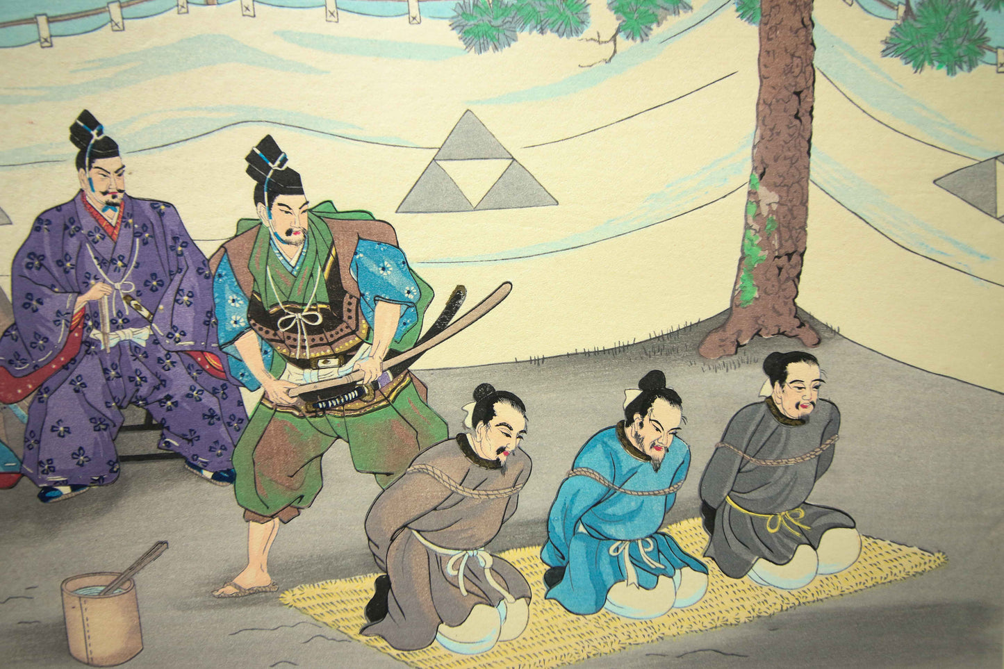 'Nichiren Shōnin go ichidai mokuhanga gafu' 日蓮聖人御一代木版画譜 (Woodblock Print Album of Nichiren's Life)-46 woodblock prints Horiuchi Tenrei 堀内天嶺 (1903-1982)