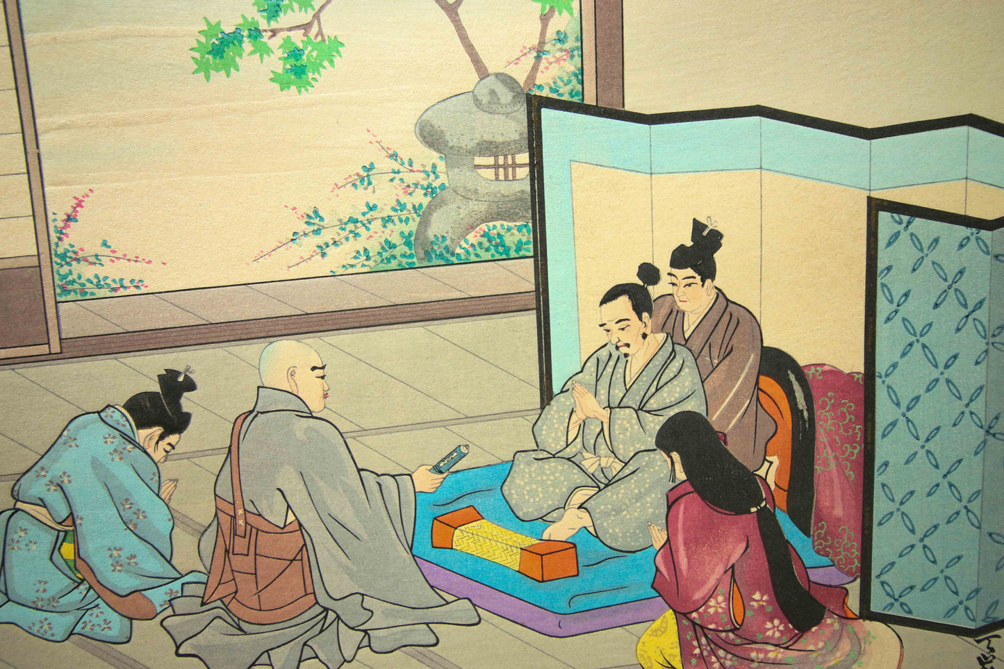 'Nichiren Shōnin go ichidai mokuhanga gafu' 日蓮聖人御一代木版画譜 (Woodblock Print Album of Nichiren's Life)-46 woodblock prints Horiuchi Tenrei 堀内天嶺 (1903-1982)