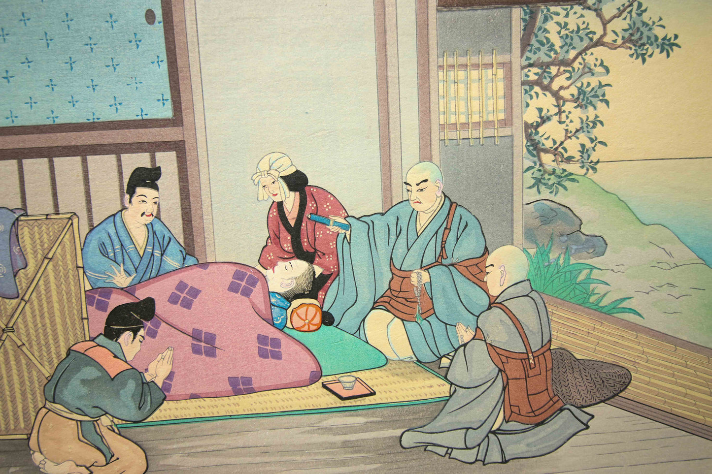 'Nichiren Shōnin go ichidai mokuhanga gafu' 日蓮聖人御一代木版画譜 (Woodblock Print Album of Nichiren's Life)-46 woodblock prints Horiuchi Tenrei 堀内天嶺 (1903-1982)