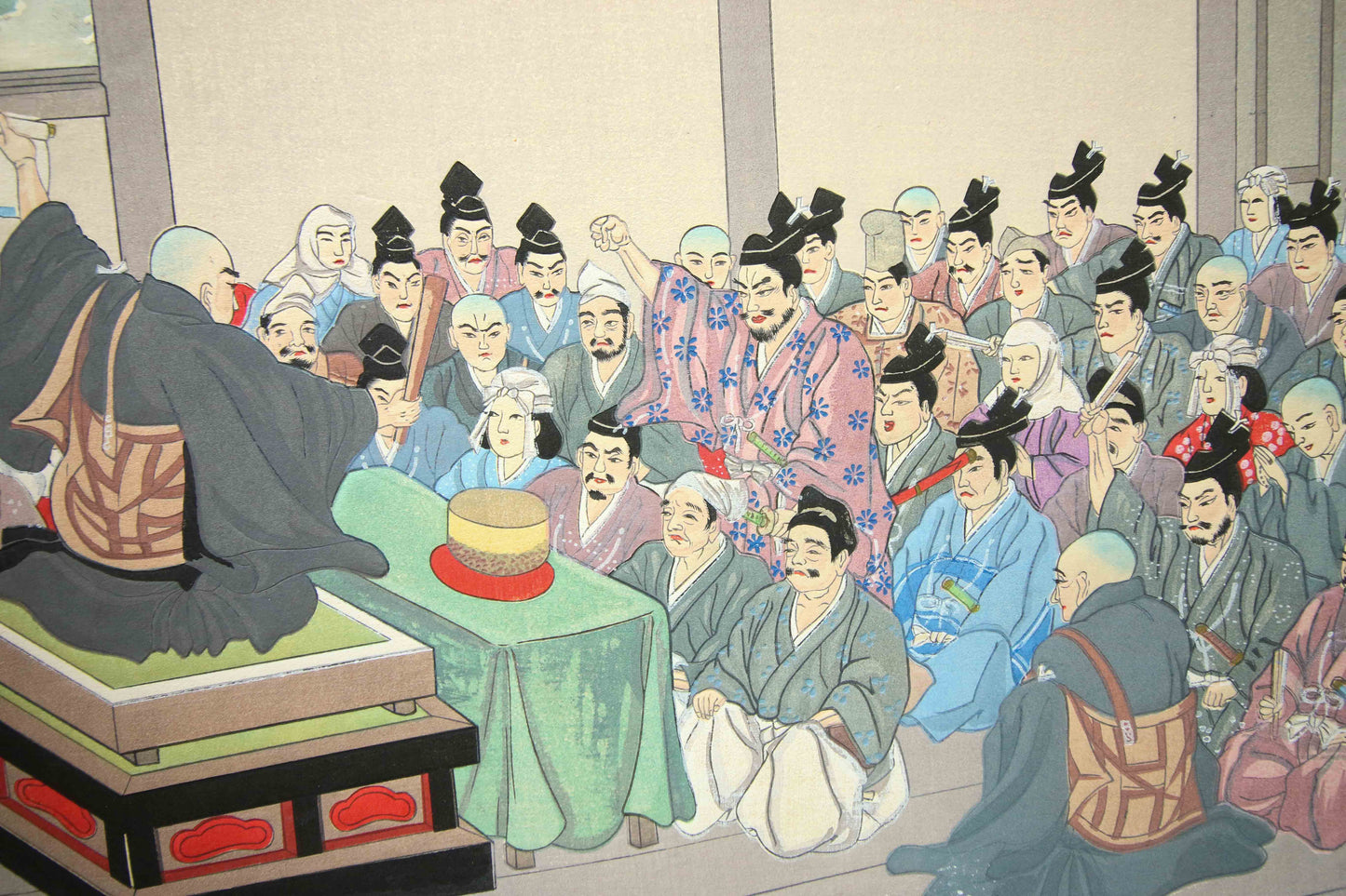 'Nichiren Shōnin go ichidai mokuhanga gafu' 日蓮聖人御一代木版画譜 (Woodblock Print Album of Nichiren's Life)-46 woodblock prints Horiuchi Tenrei 堀内天嶺 (1903-1982)