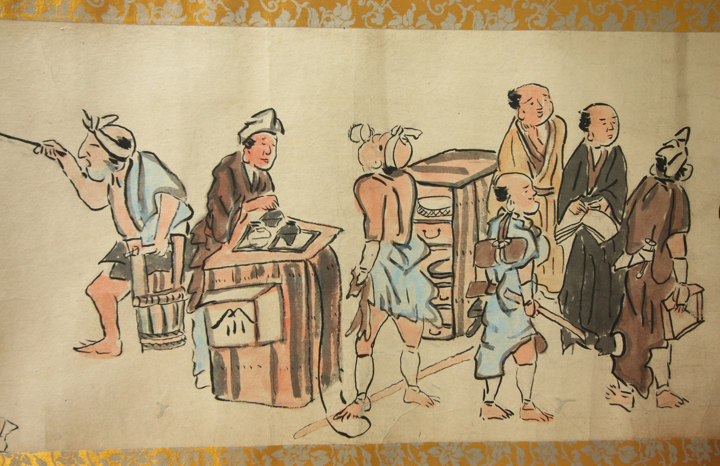 江戸時代の風俗絵巻 Edo jidai no fūzoku emaki - Edo customs, ca. 1825 - Watanabe Kazan 渡邊崋山 (1793-1841)