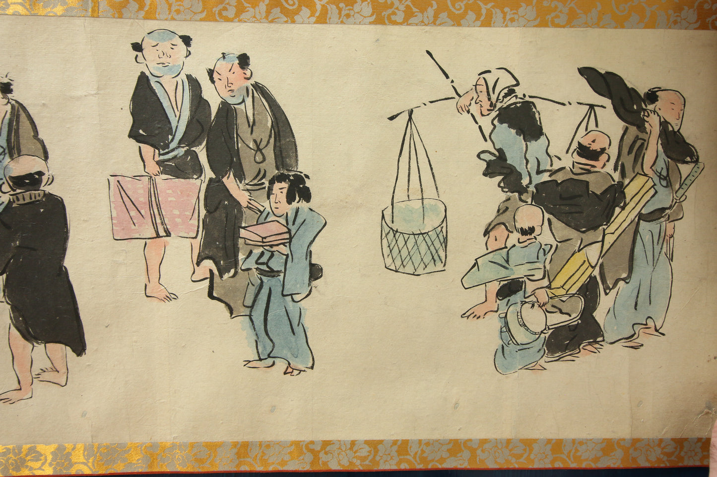 江戸時代の風俗絵巻 Edo jidai no fūzoku emaki - Edo customs, ca. 1825 - Watanabe Kazan 渡邊崋山 (1793-1841)