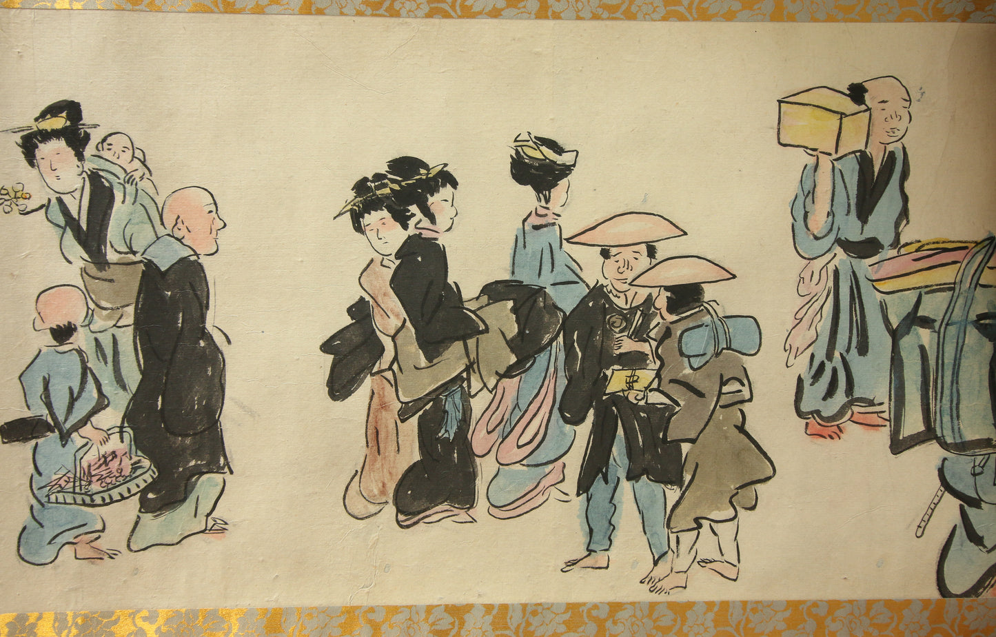 江戸時代の風俗絵巻 Edo jidai no fūzoku emaki - Edo customs, ca. 1825 - Watanabe Kazan 渡邊崋山 (1793-1841)