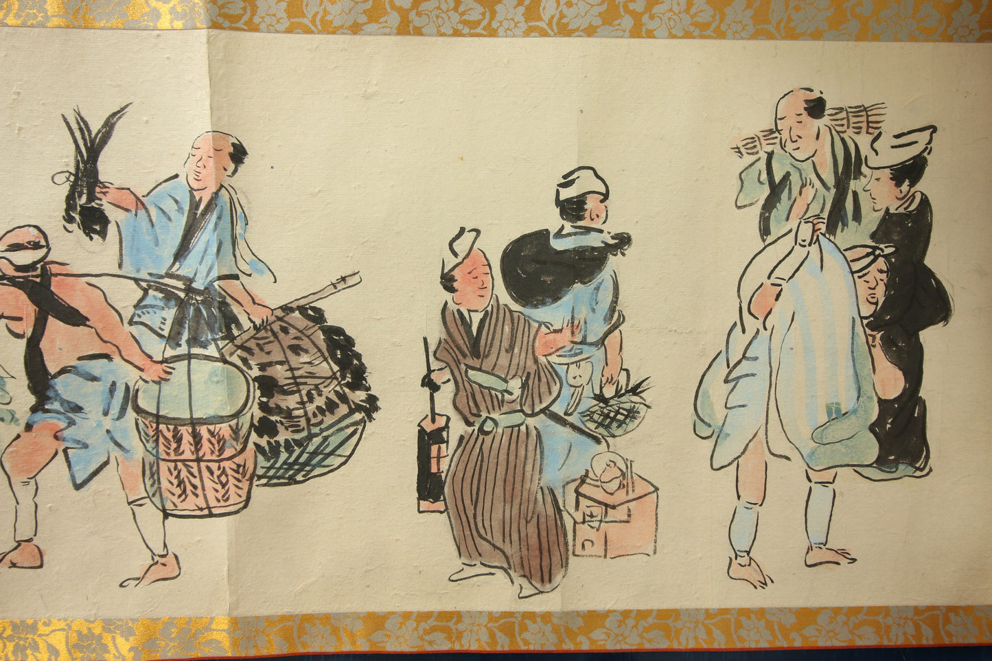 江戸時代の風俗絵巻 Edo jidai no fūzoku emaki - Edo customs, ca. 1825 - Watanabe Kazan 渡邊崋山 (1793-1841)