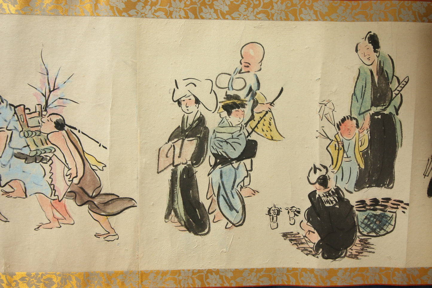 江戸時代の風俗絵巻 Edo jidai no fūzoku emaki - Edo customs, ca. 1825 - Watanabe Kazan 渡邊崋山 (1793-1841)