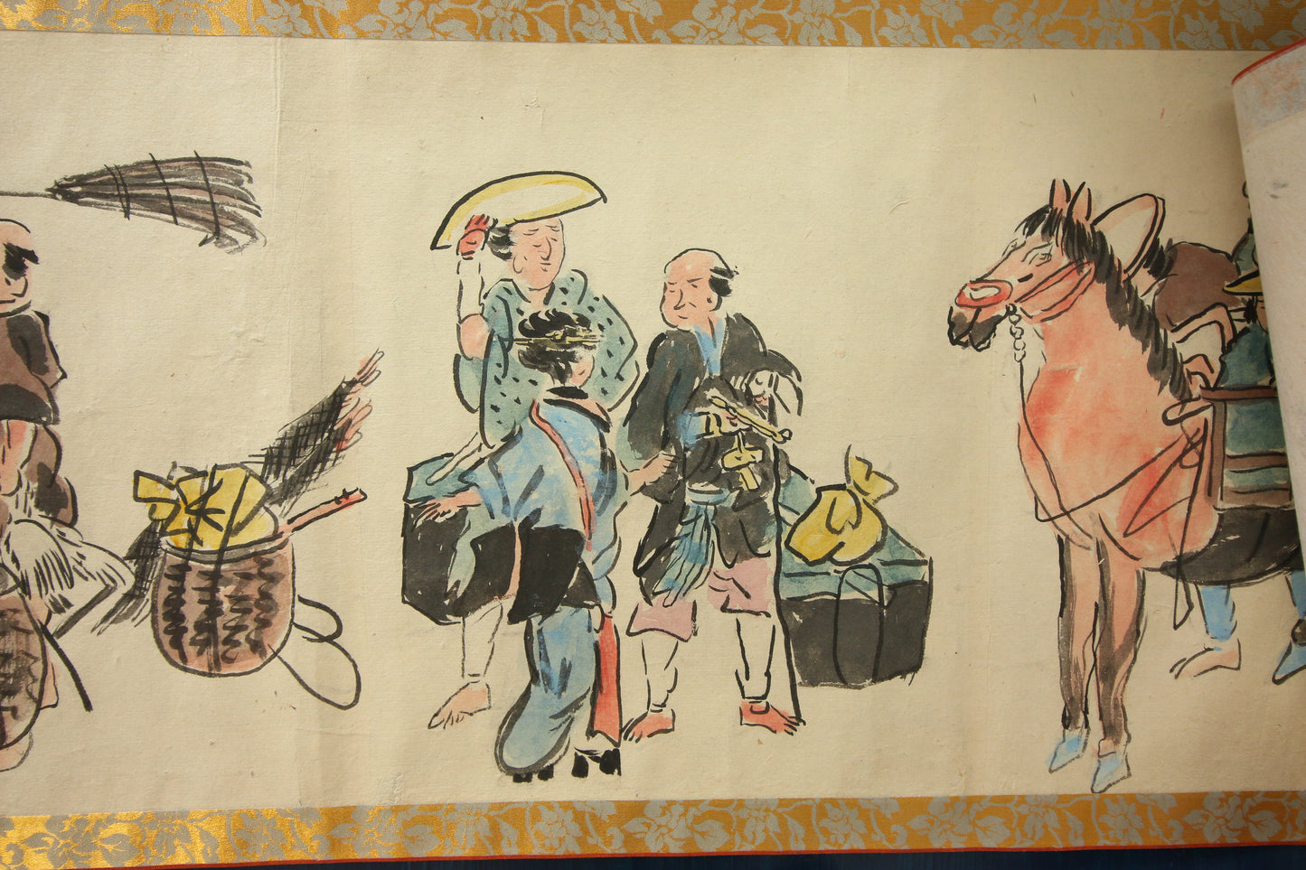 江戸時代の風俗絵巻 Edo jidai no fūzoku emaki - Edo customs, ca. 1825 - Watanabe Kazan 渡邊崋山 (1793-1841)