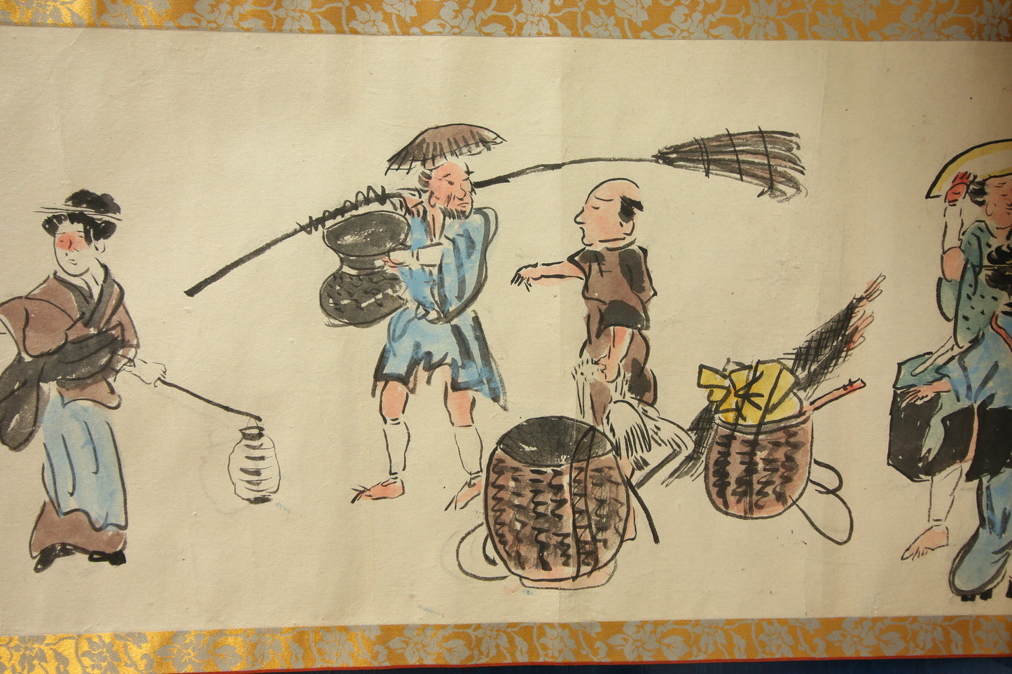 江戸時代の風俗絵巻 Edo jidai no fūzoku emaki - Edo customs, ca. 1825 - Watanabe Kazan 渡邊崋山 (1793-1841)