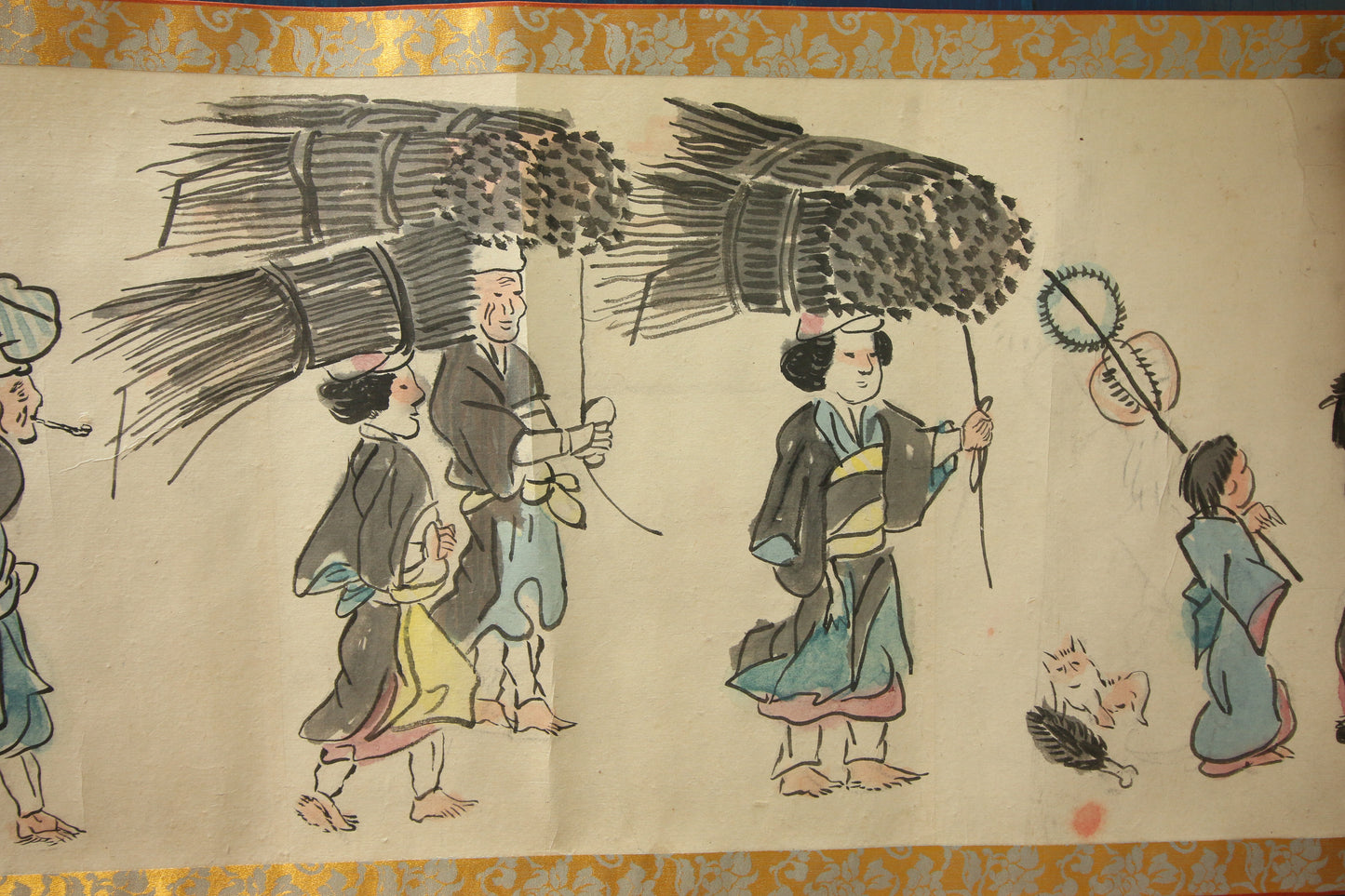 江戸時代の風俗絵巻 Edo jidai no fūzoku emaki - Edo customs, ca. 1825 - Watanabe Kazan 渡邊崋山 (1793-1841)