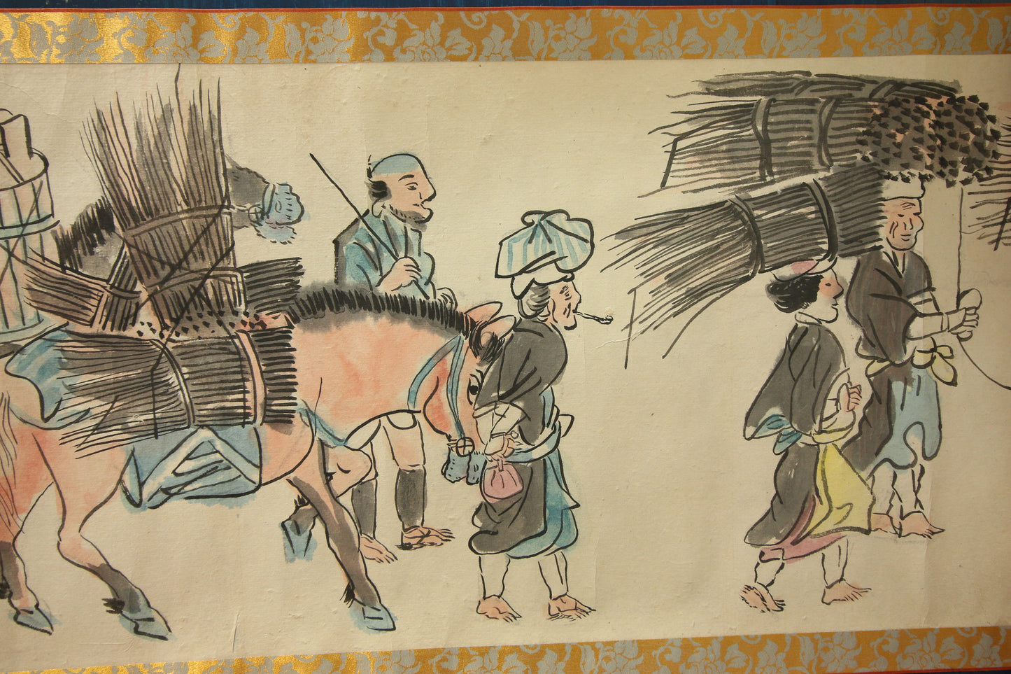 江戸時代の風俗絵巻 Edo jidai no fūzoku emaki - Edo customs, ca. 1825 - Watanabe Kazan 渡邊崋山 (1793-1841)