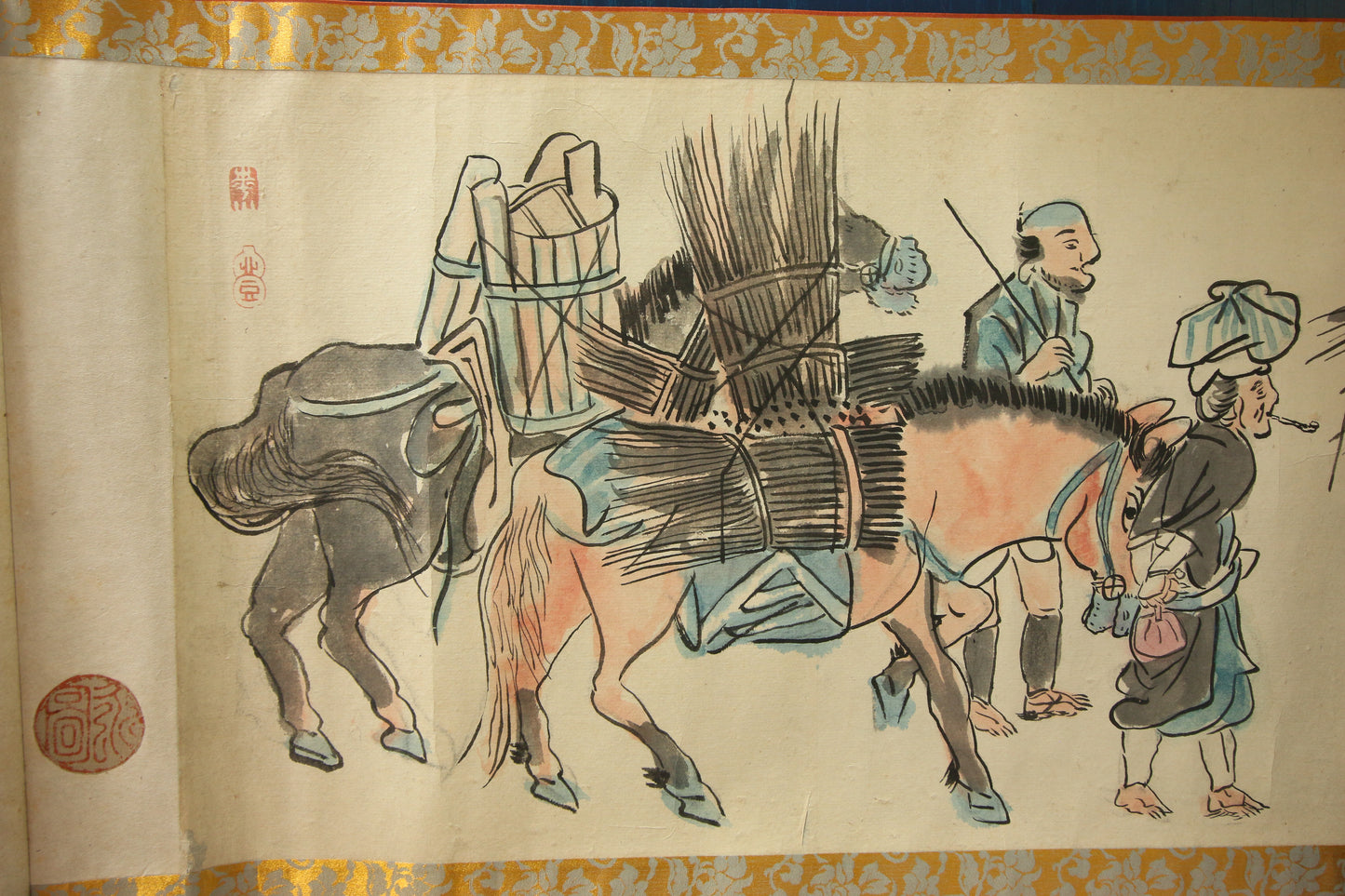 江戸時代の風俗絵巻 Edo jidai no fūzoku emaki - Edo customs, ca. 1825 - Watanabe Kazan 渡邊崋山 (1793-1841)