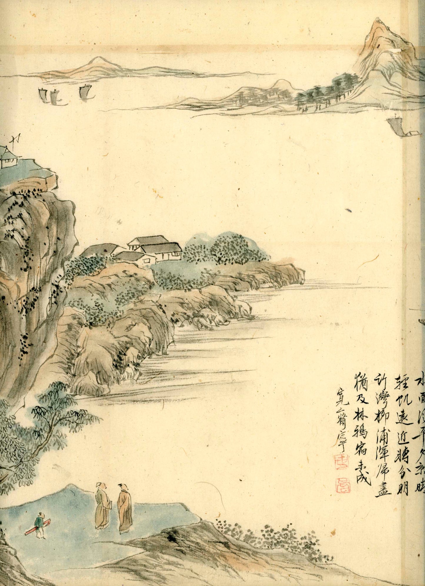 Emakimono, 8 scenic views of China, unknown painter, ca 1880