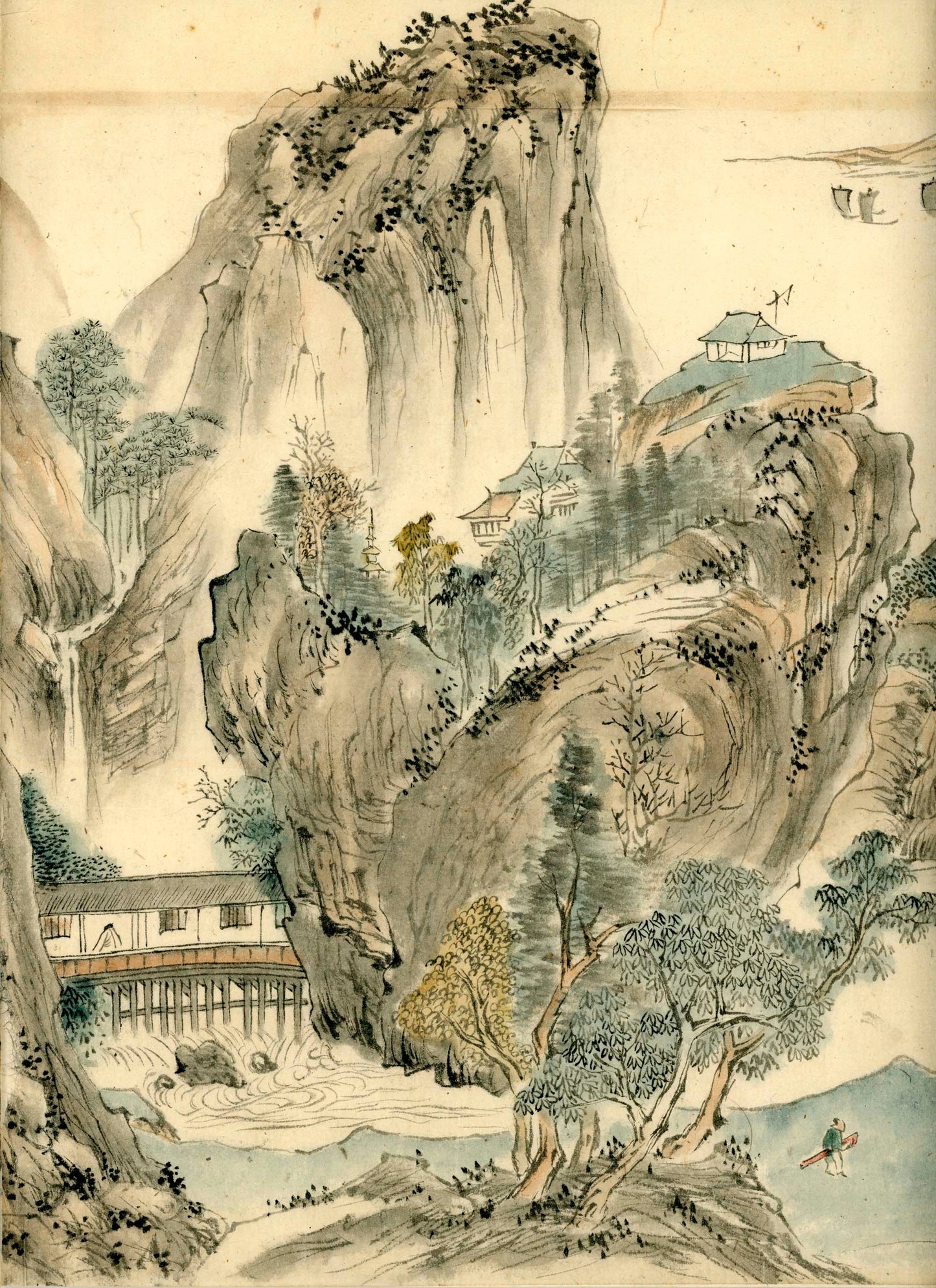 Emakimono, 8 scenic views of China, unknown painter, ca 1880