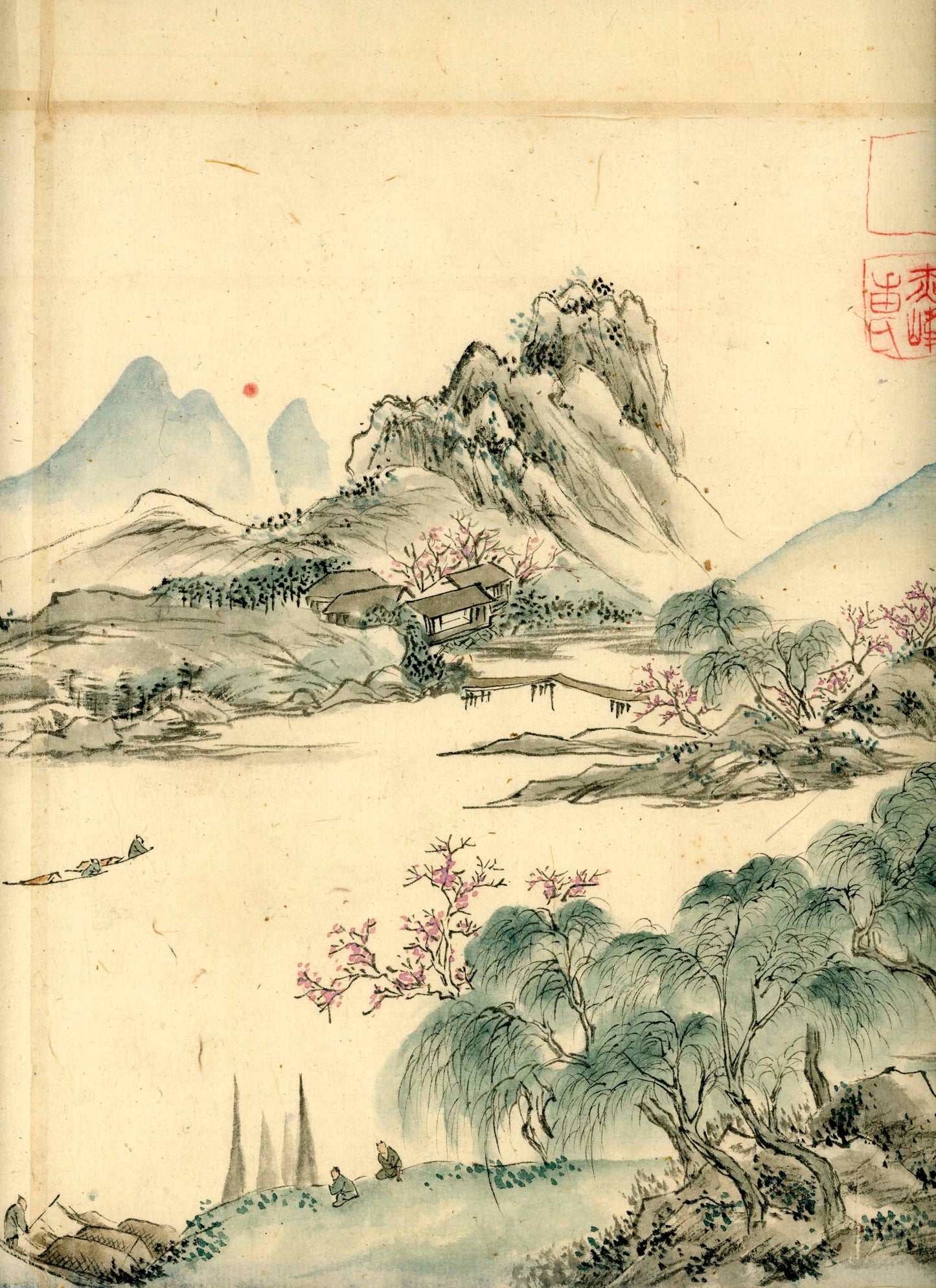 Emakimono, 8 scenic views of China, unknown painter, ca 1880