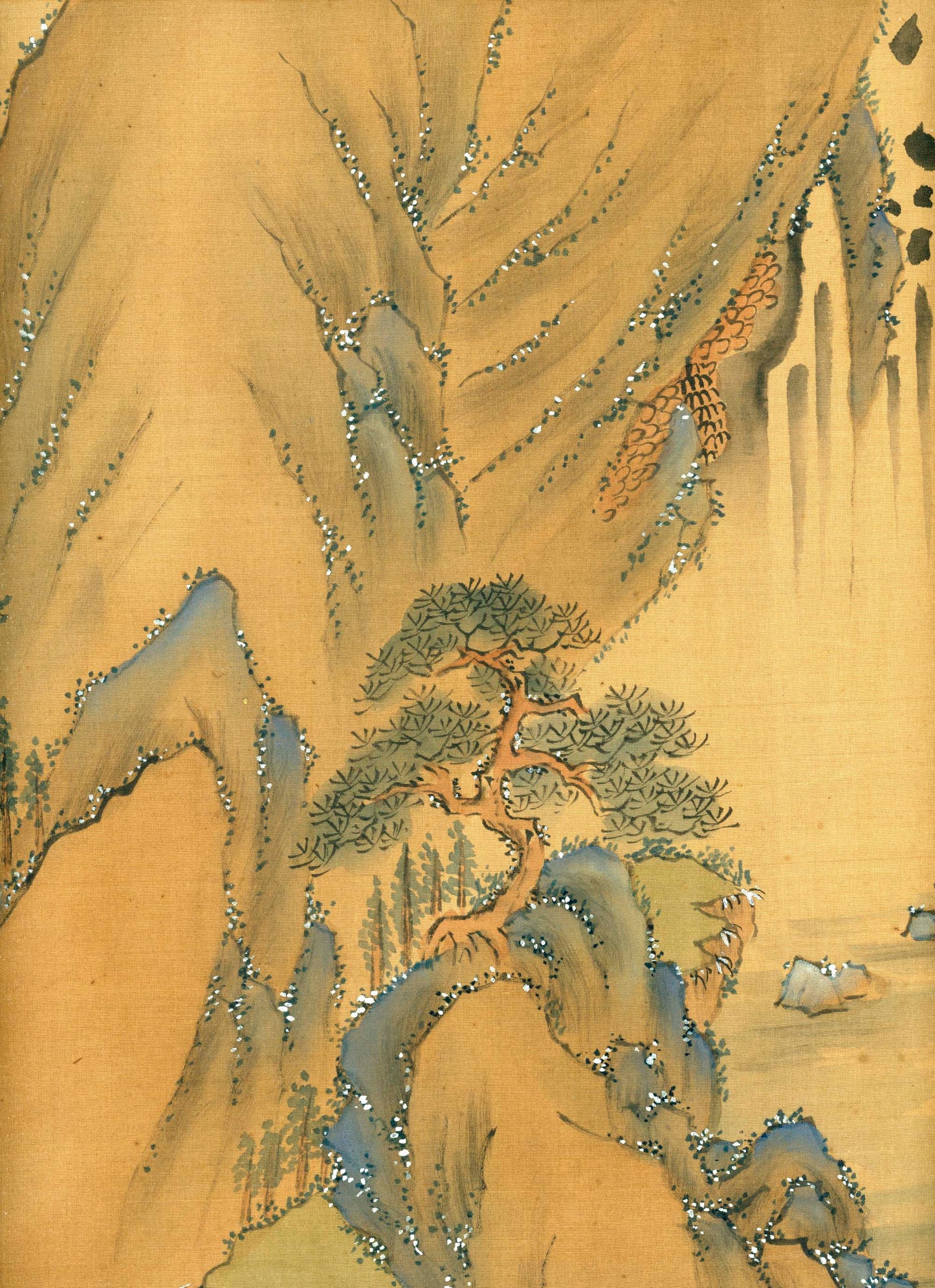 Tanomura Chokunyu 田野村直入  ca. 1877, 着色春景山水 Colored Spring Landscape, emakimono