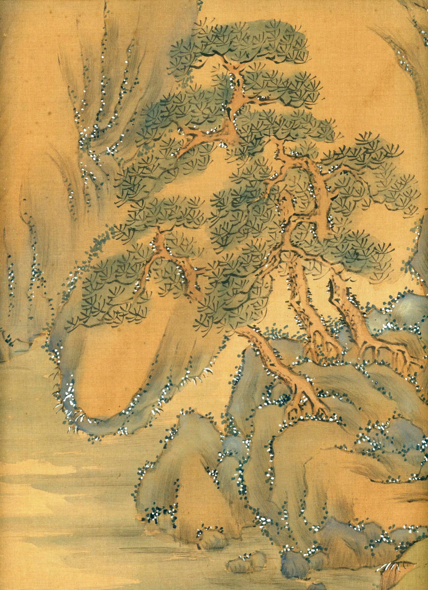 Tanomura Chokunyu 田野村直入  ca. 1877, 着色春景山水 Colored Spring Landscape, emakimono