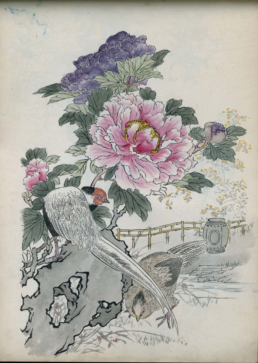 Bairei kachō gafu 梅嶺花鳥画譜 - Kōno Bairei 幸野 楳嶺 1844 – 1895 - 50 designs