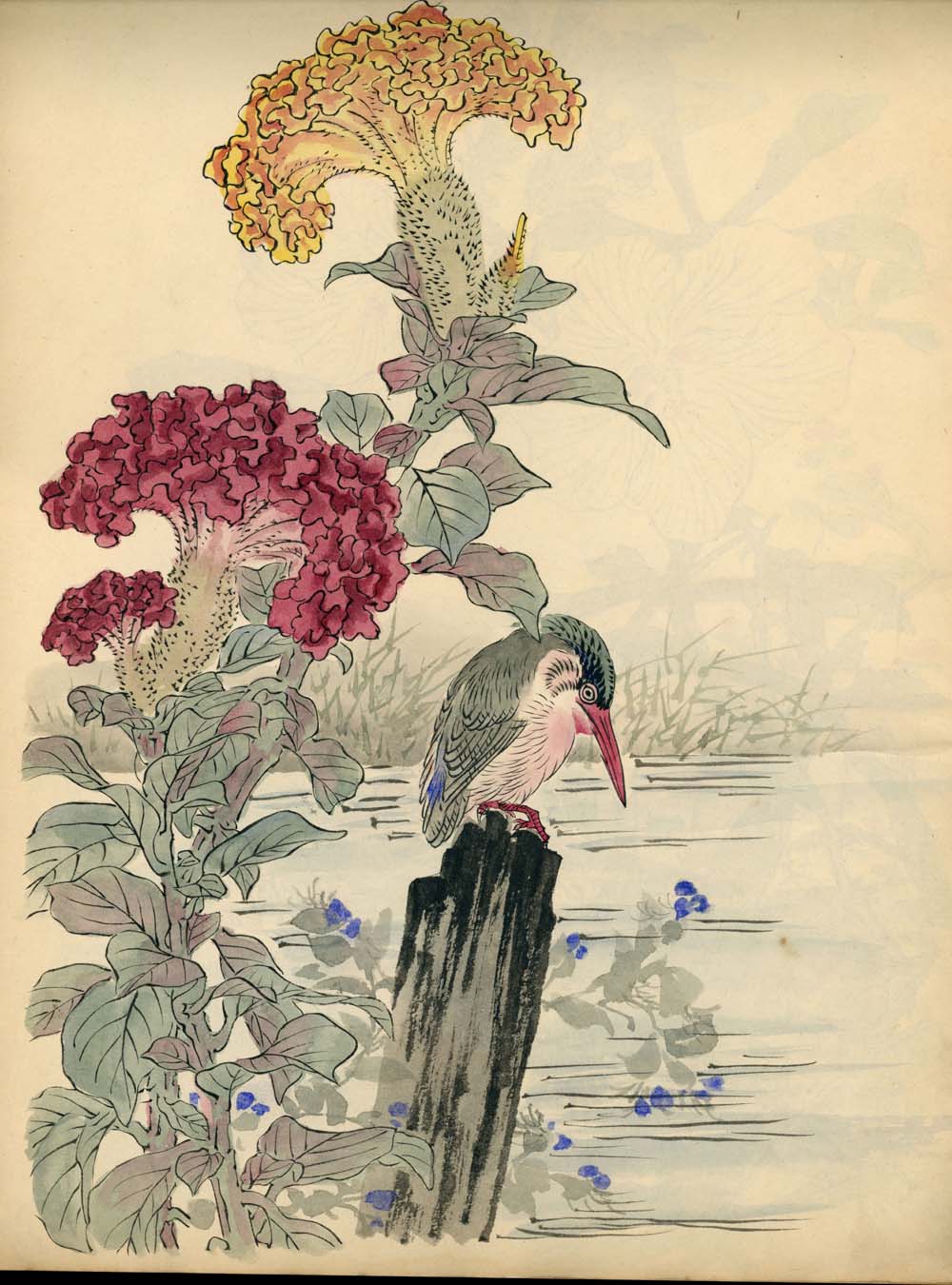 Bairei kachō gafu 梅嶺花鳥画譜 - Kōno Bairei 幸野 楳嶺 1844 – 1895 - 50 designs