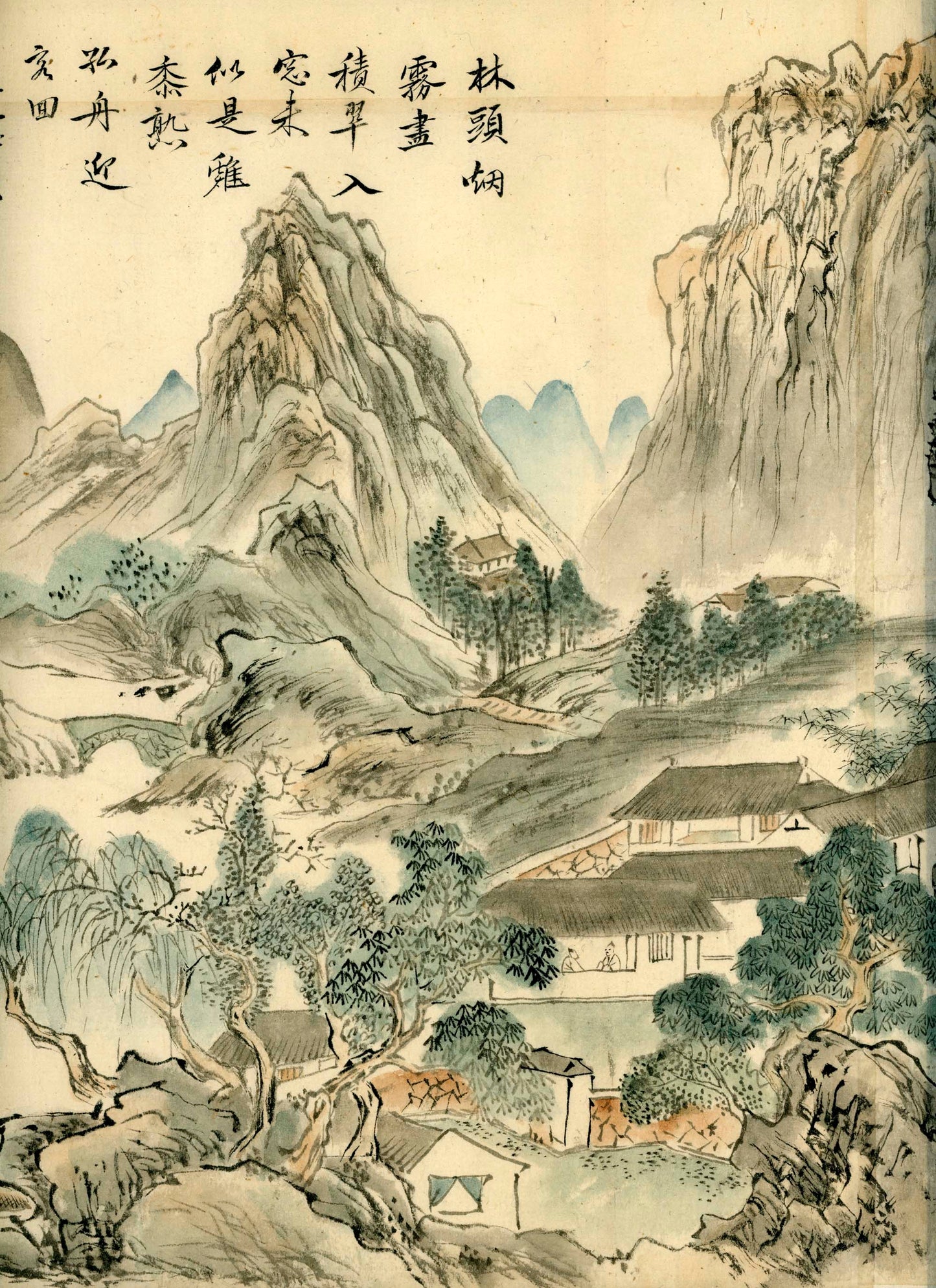 Emakimono, 8 scenic views of China, unknown painter, ca 1880