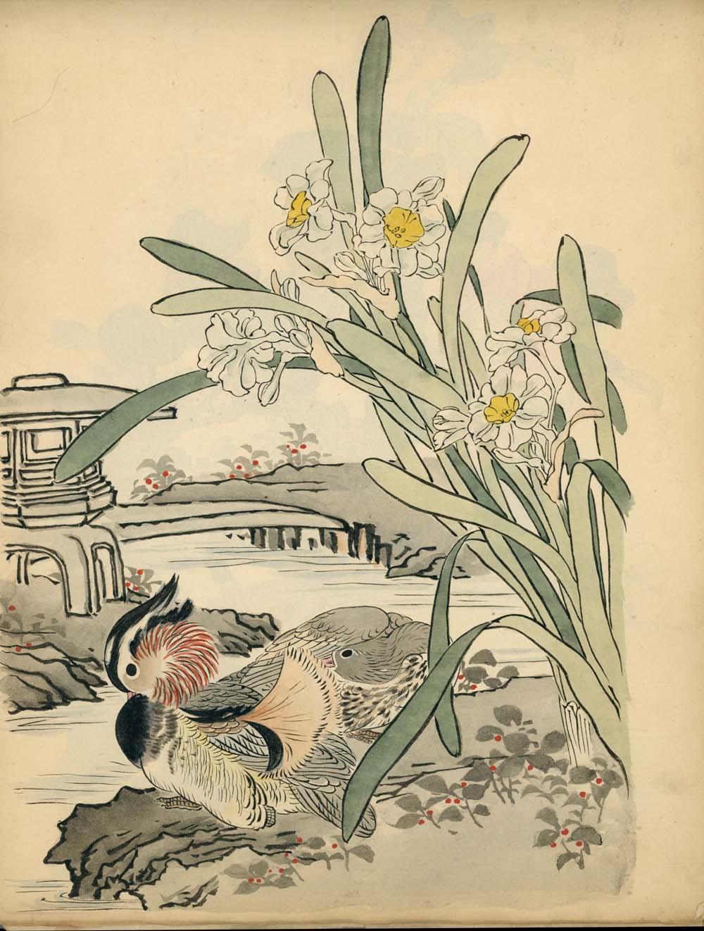 Bairei kachō gafu 梅嶺花鳥画譜 - Kōno Bairei 幸野 楳嶺 1844 – 1895 - 50 designs