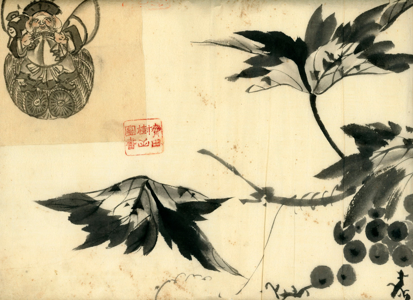 2 emakimono scrolls 花鳥畫 / 4 kakejiku scrolls  Goto Shugai 1886-? 後藤秋崖