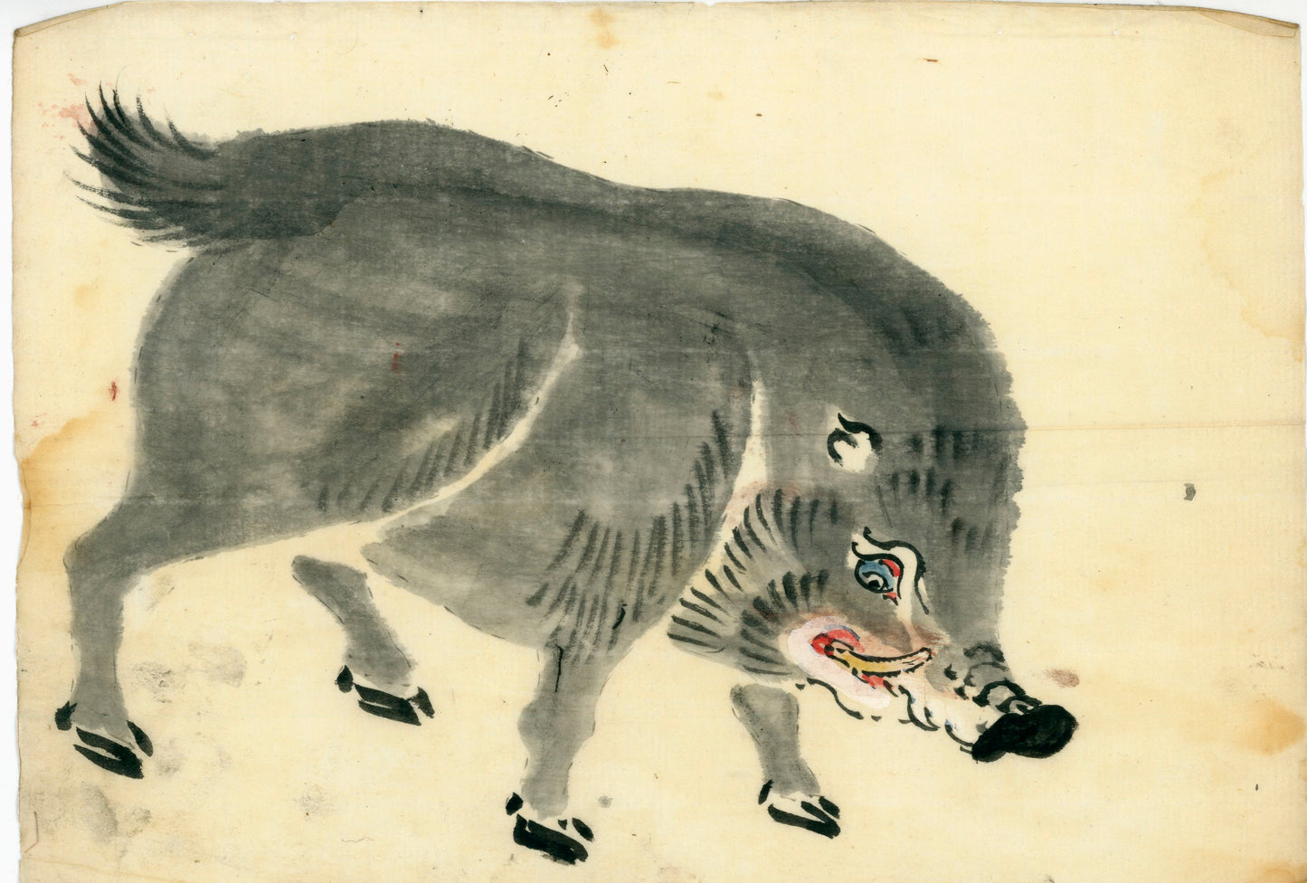Sumi-e - 16 sheets/ 31 scenes/ ink on washi paper/ unknown painter