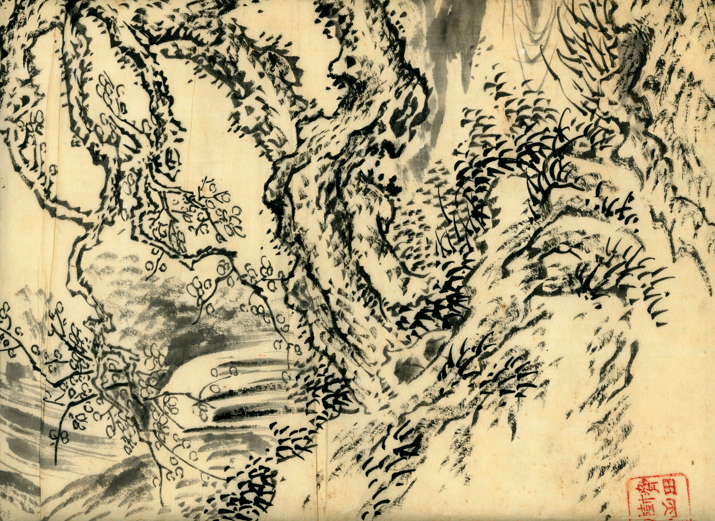 2 emakimono scrolls 花鳥畫 / 4 kakejiku scrolls  Goto Shugai 1886-? 後藤秋崖