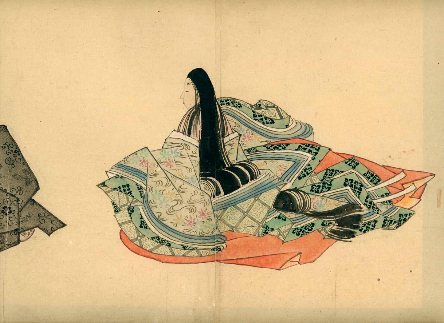 Emakimono scroll 絵巻物 虫と鳥影 Mushi to choei - Insects and shadows of birds - Unknown, after Taki Katei (瀧和亭 1830 – 1901)