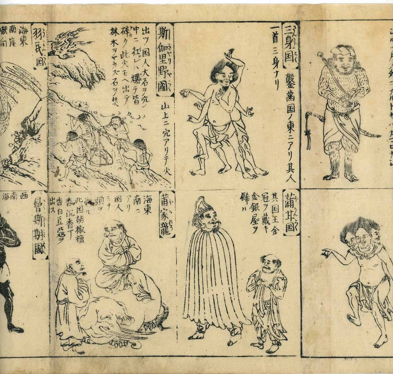 Emakimono scroll 絵巻 - 唐土訓蒙図彙    Illustrated Encyclopedia of China ( Morokoshi kinmō zui )