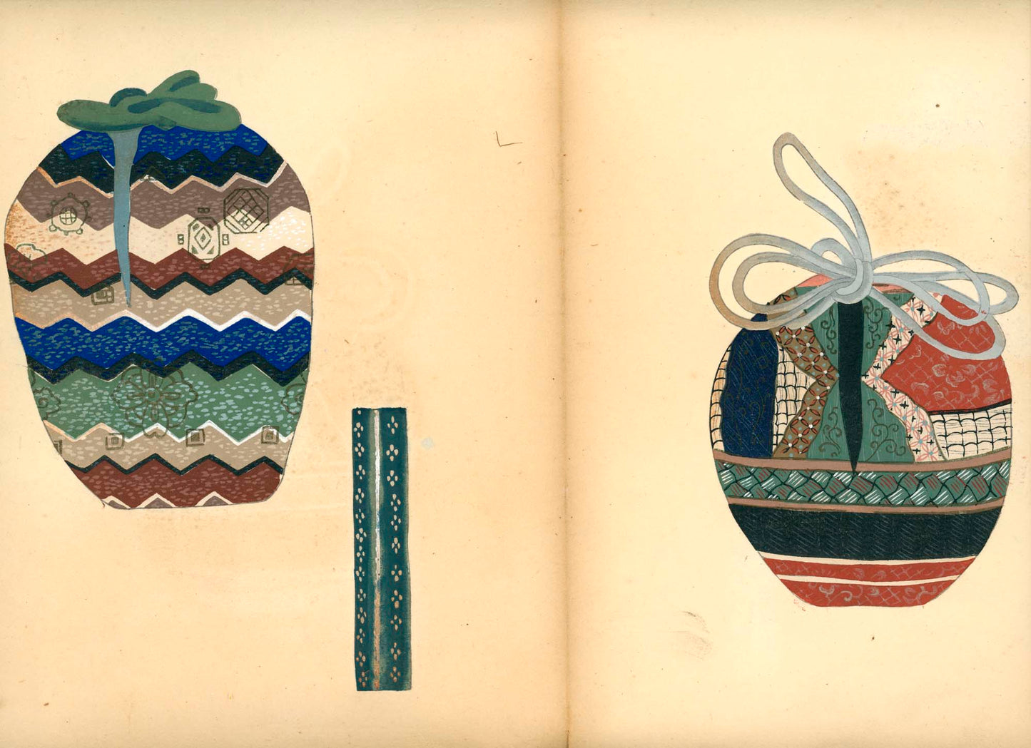 錦袋帖 Nishiki fukuro-choi - A bag of Nishiki designs, Unsodo - 1921 (Taisho 10) / Shimomura Tamahiro (下村玉廣)