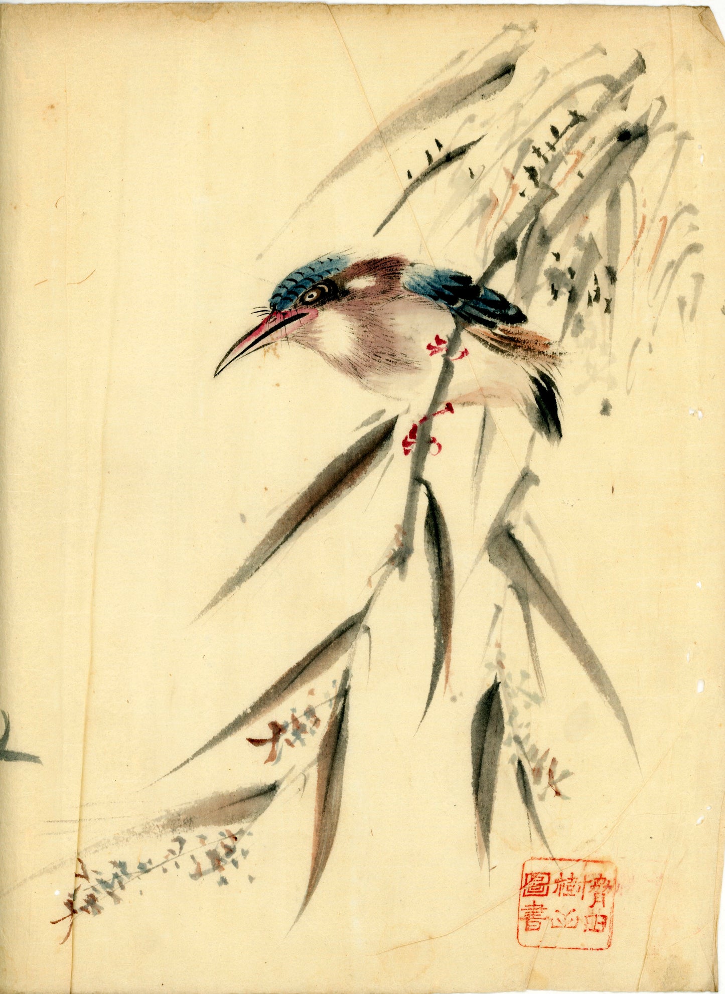 2 emakimono scrolls 花鳥畫 / 4 kakejiku scrolls  Goto Shugai 1886-? 後藤秋崖