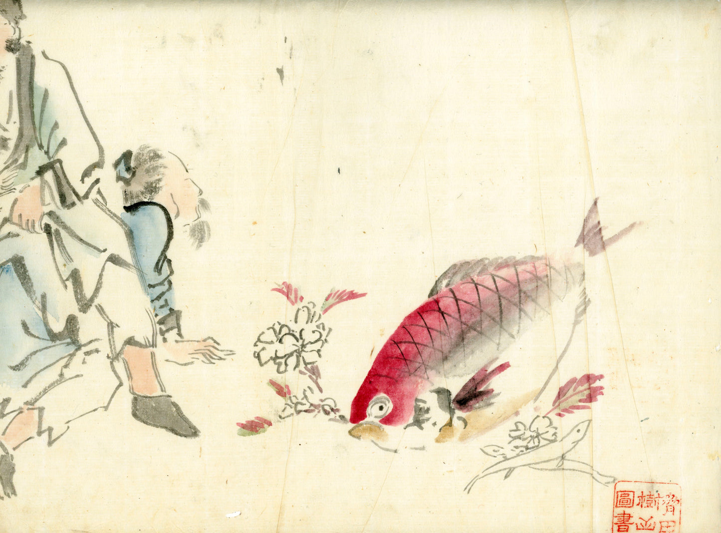 2 emakimono scrolls 花鳥畫 / 4 kakejiku scrolls  Goto Shugai 1886-? 後藤秋崖