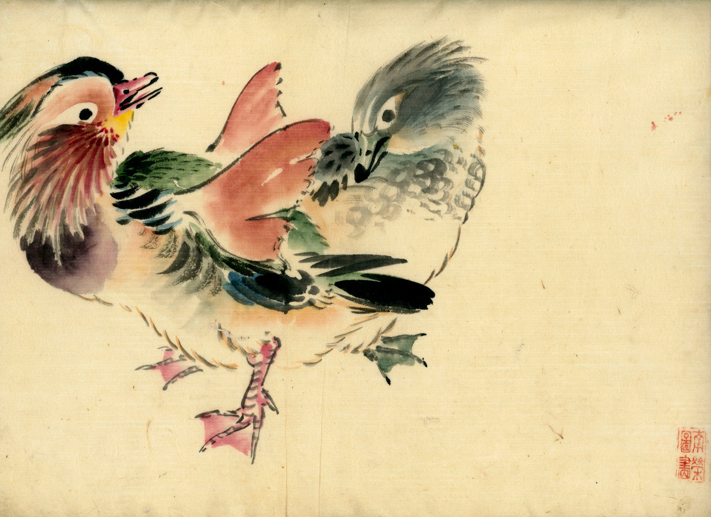 2 emakimono scrolls 花鳥畫 / 1 kakejiku scroll Kimura Ritsurei (1887-1955) 木村立嶺
