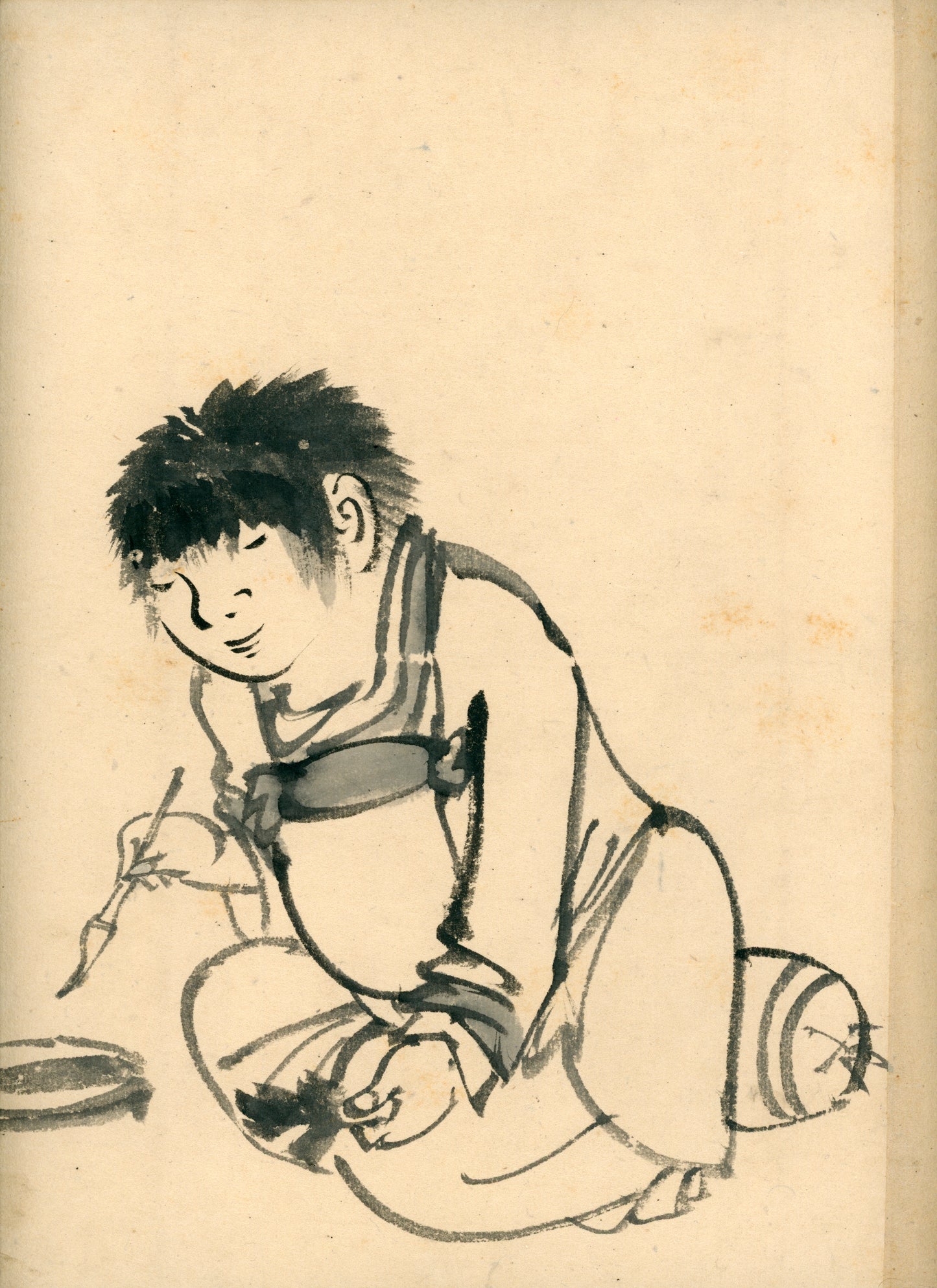 Matsukichi Shōkei (松吉樵渓) ?-1870, long emakimono  "Collection of Painting Models by the Late Master Shōkei Matsukichi"