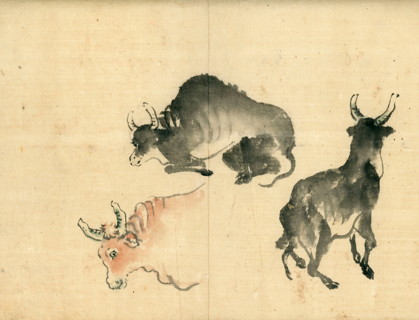 2 emakimono scrolls 花鳥畫 / 4 kakejiku scrolls  Goto Shugai 1886-? 後藤秋崖